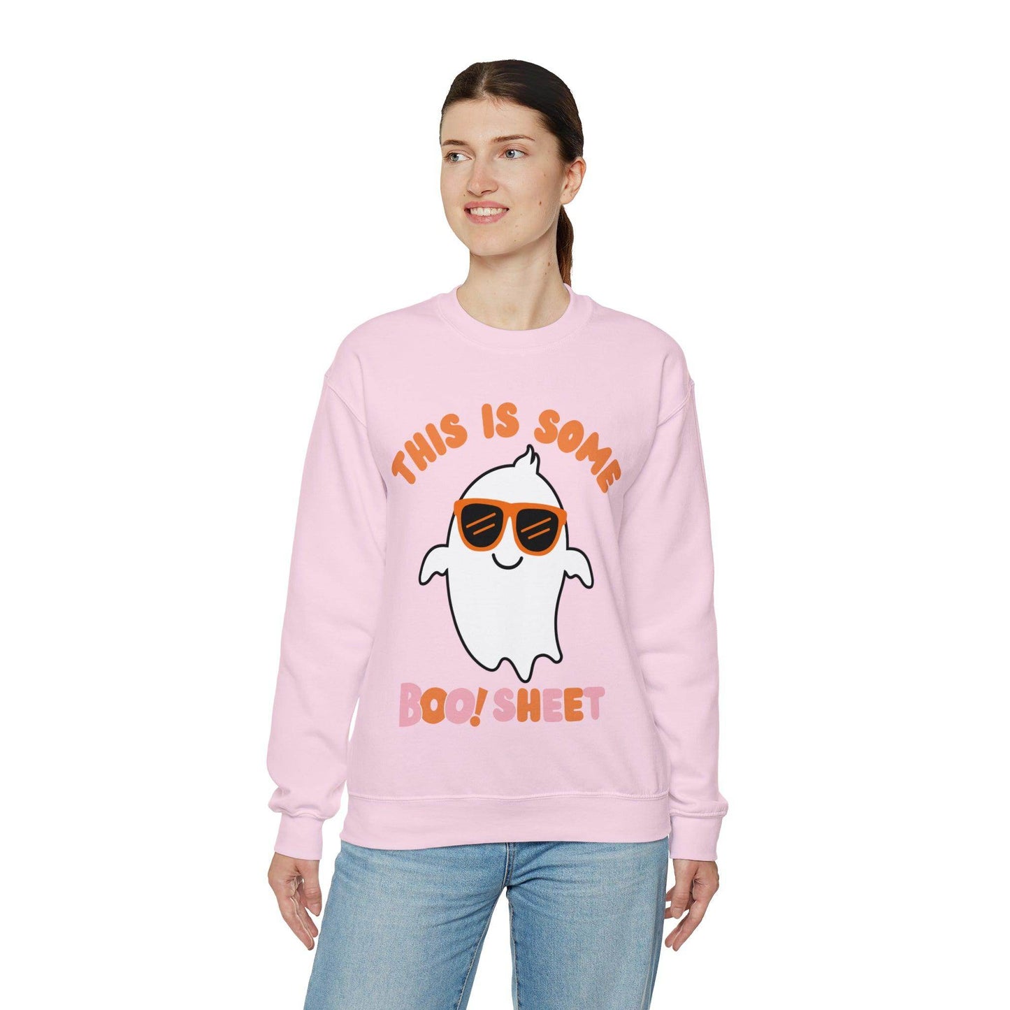 This Is Some Boo Sheet Ghost Sweatshirt Cute Ghost Sweatshirt Boo Ghost Sweatshirt Gift Shirt Funny Halloween Shirt Spooky Season Shirt - Giftsmojo