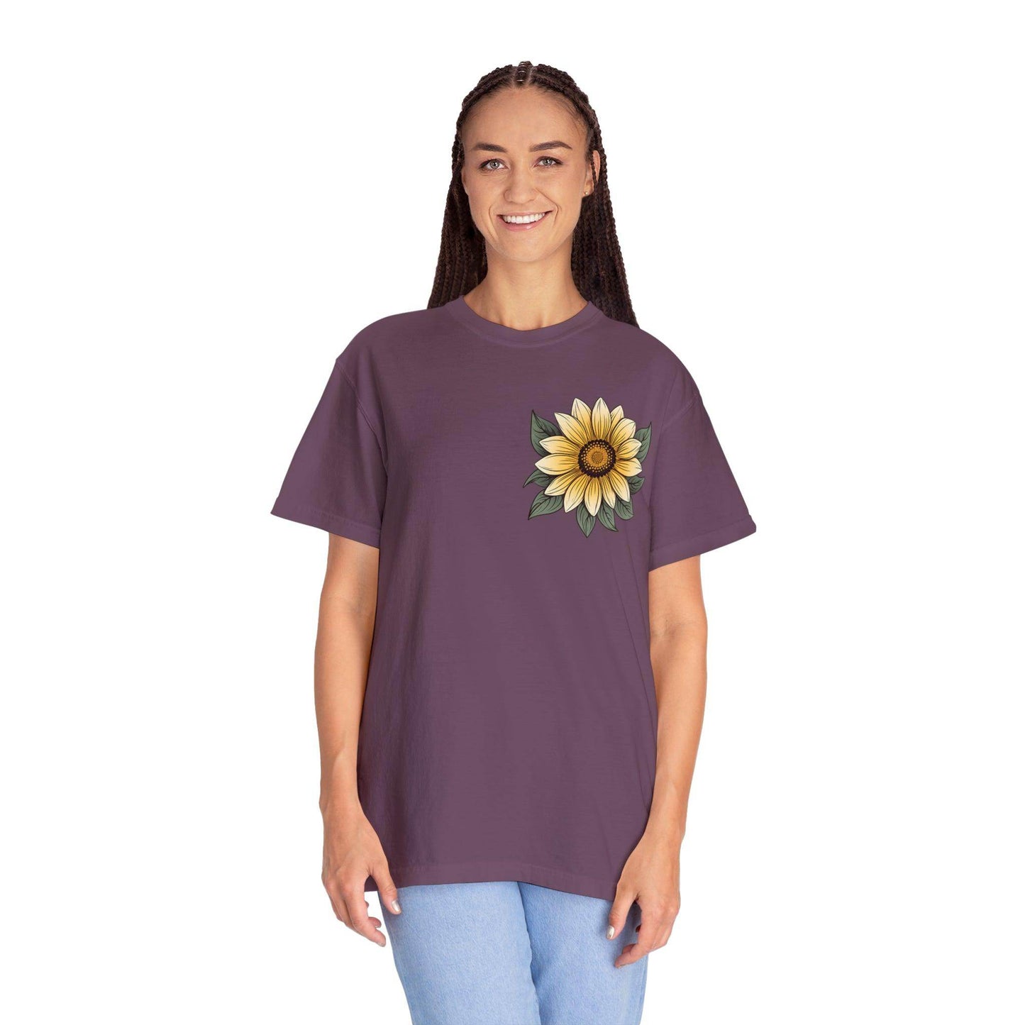 Sunflower Shirt Women Flower Shirt Aesthetic, Floral Graphic Tee Floral Shirt Flower T-shirt, Wild Flower Shirt Gift For Her Wildflower T-shirt - Giftsmojo
