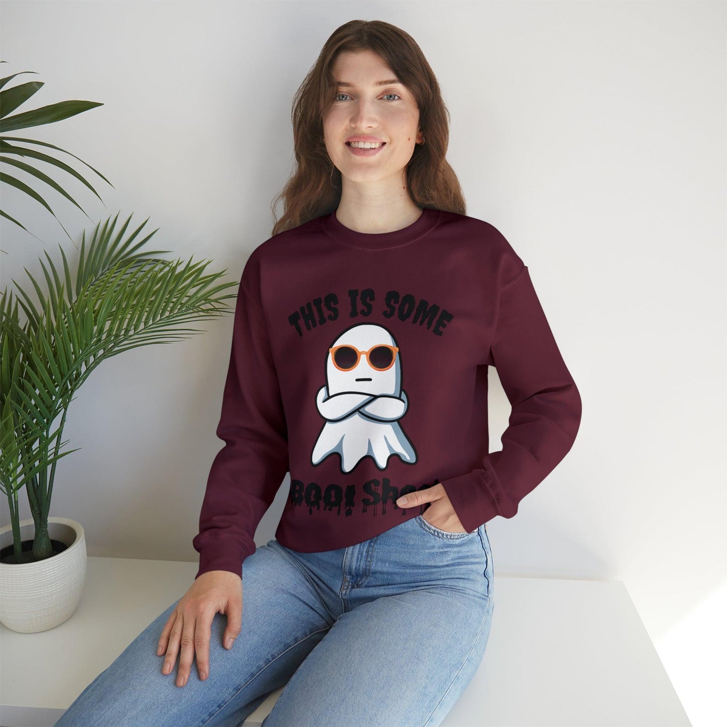 This Is Some Boo Sheet Funny HalloweenSweatshirt Funny Halloween Costume Spooky Season Tee Boo Ghost Sweatshirt Gift for Birthday Christmas