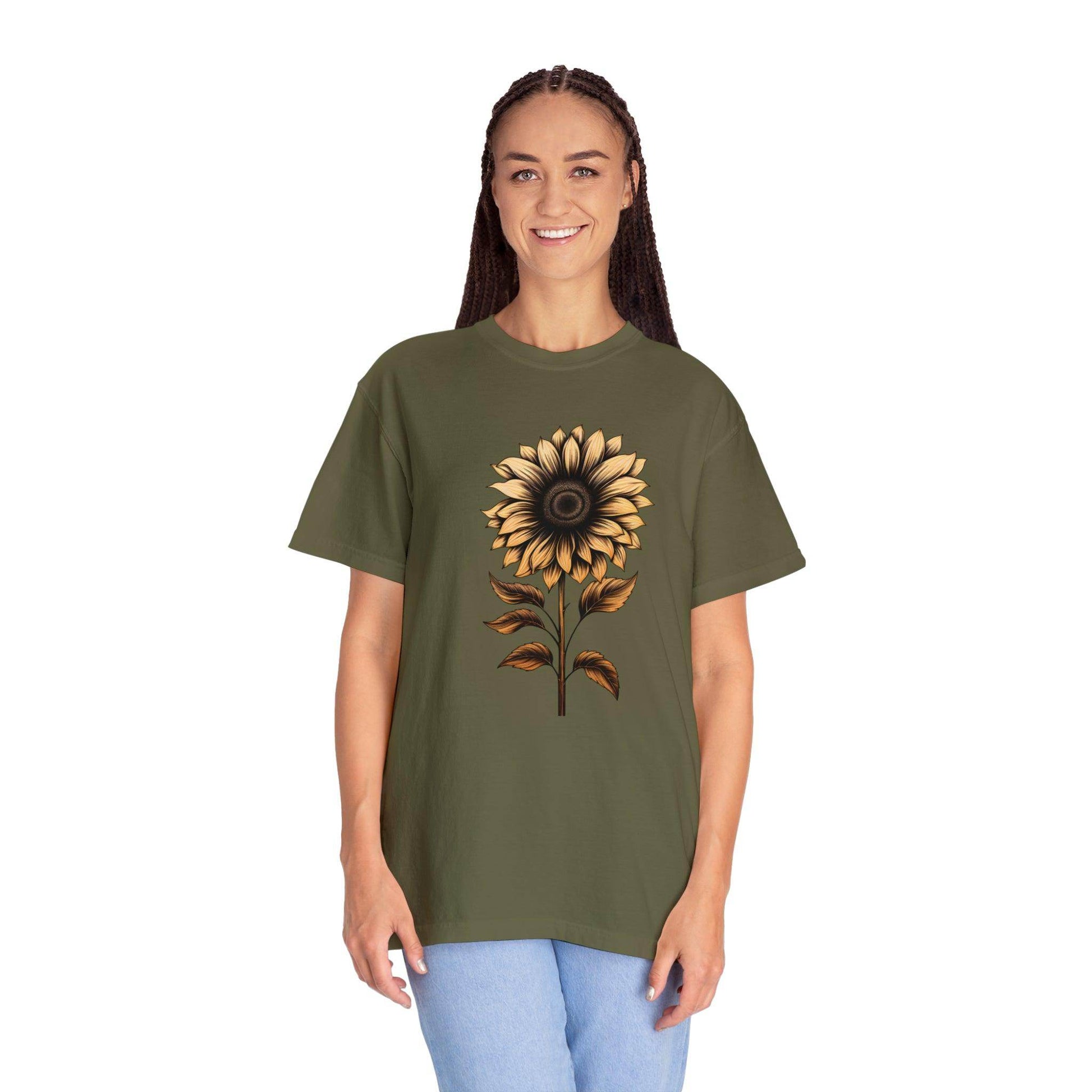 Vintage Sunflower Shirt Flower Shirt Aesthetic, Floral Graphic Tee Floral Shirt Flower T-shirt, Vintage Wild Flower Shirt Vintage Flower Shirt, - Giftsmojo