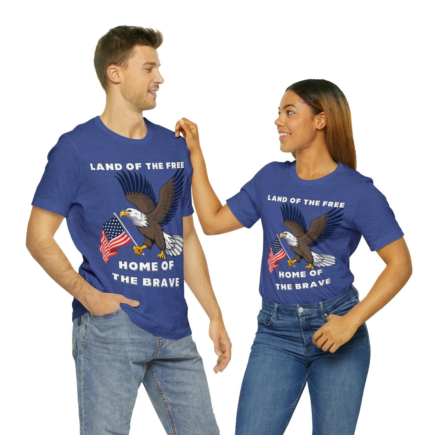 Celebrate Independence Day with Patriotic Shirts: Land of the free, Home of the Brave Shirt for Women and Men