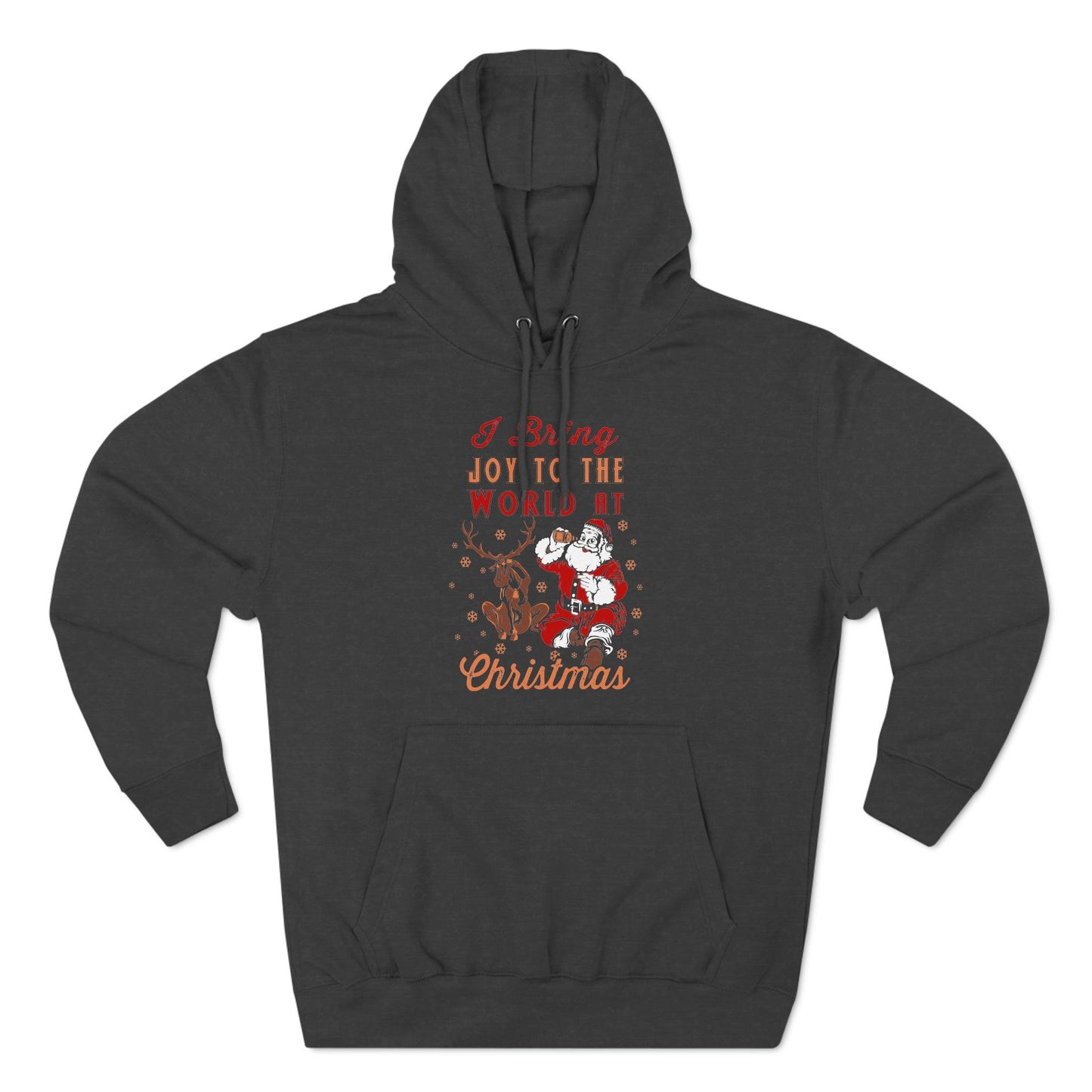 I bring Joy to the World at Christmas Unisex Premium Pullover Hoodie - Giftsmojo