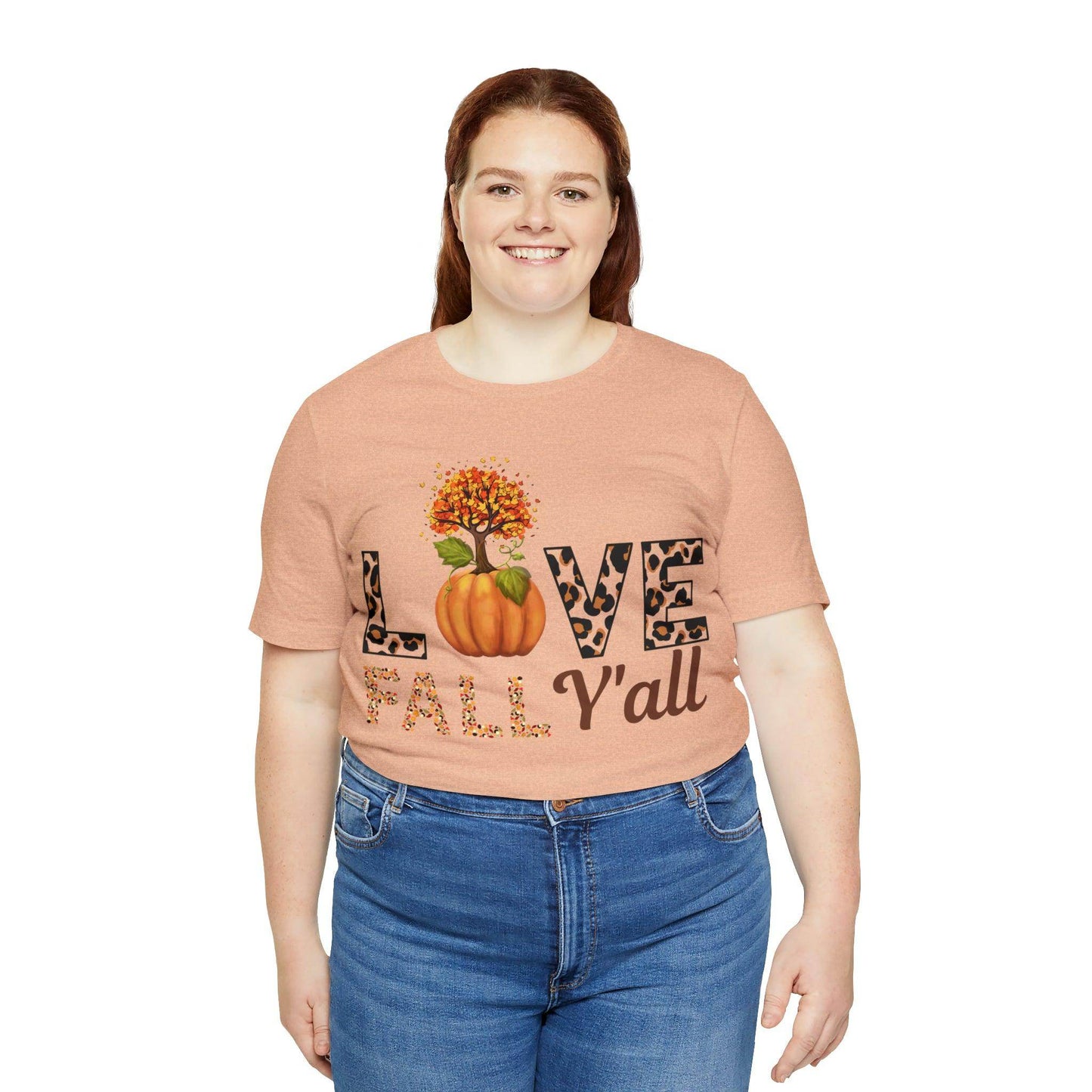 Leopard Print Love Fall Y'all shirt, Autumn Shirt, Fall shirt, Fall Gift - Giftsmojo
