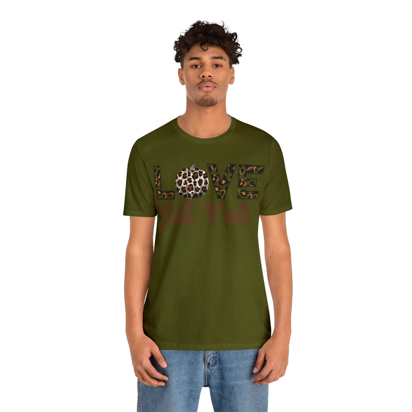 Leopard Print Love Fall Y'all Love Fall shirt Fall lover gift - Giftsmojo