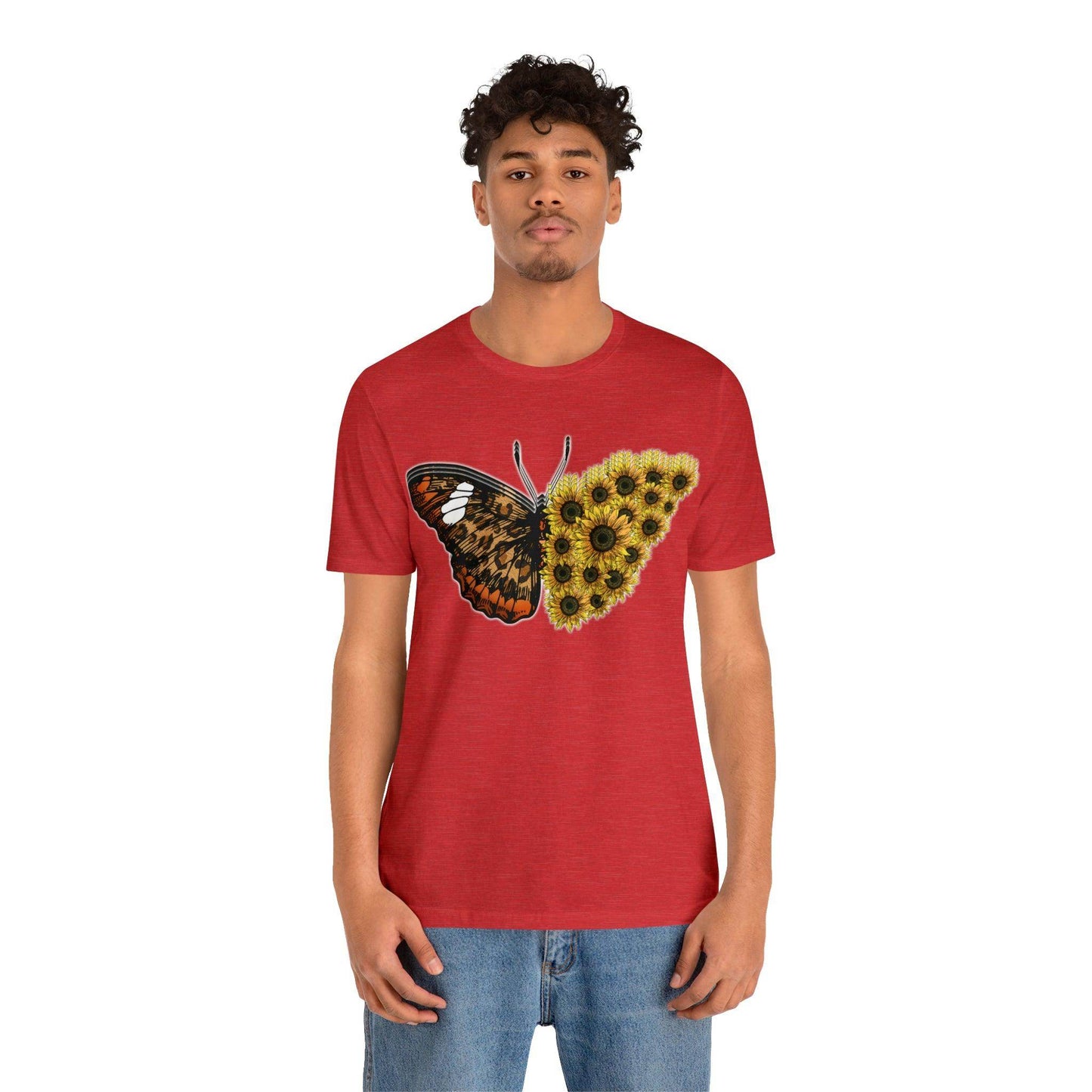 Butterfly Shirt, Sunflower Shirt, Insect Shirt Nature love T shirtFloral Tee Shirt, Flower Shirt, Garden Shirt, Womens Fall Summer shirt - Giftsmojo