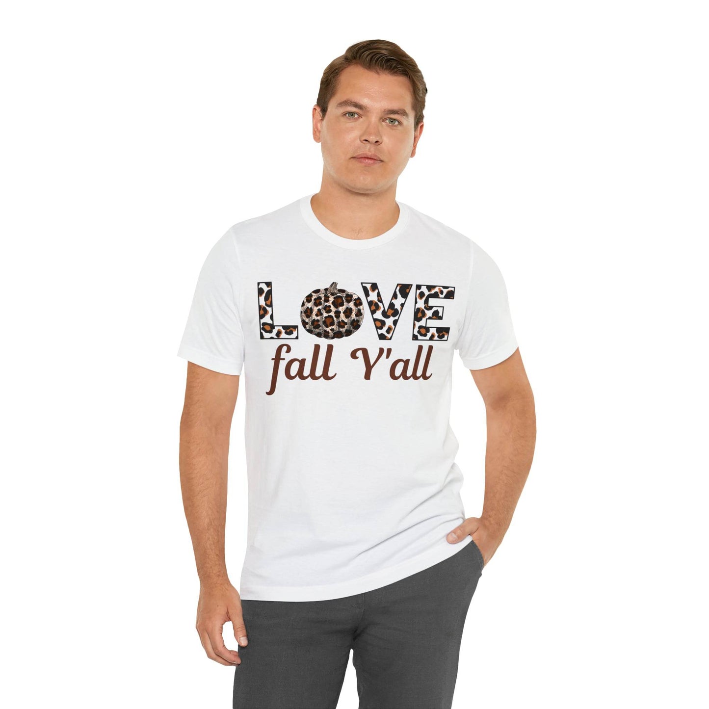 Leopard Print Love Fall Y'all Love Fall shirt Fall lover gift - Giftsmojo