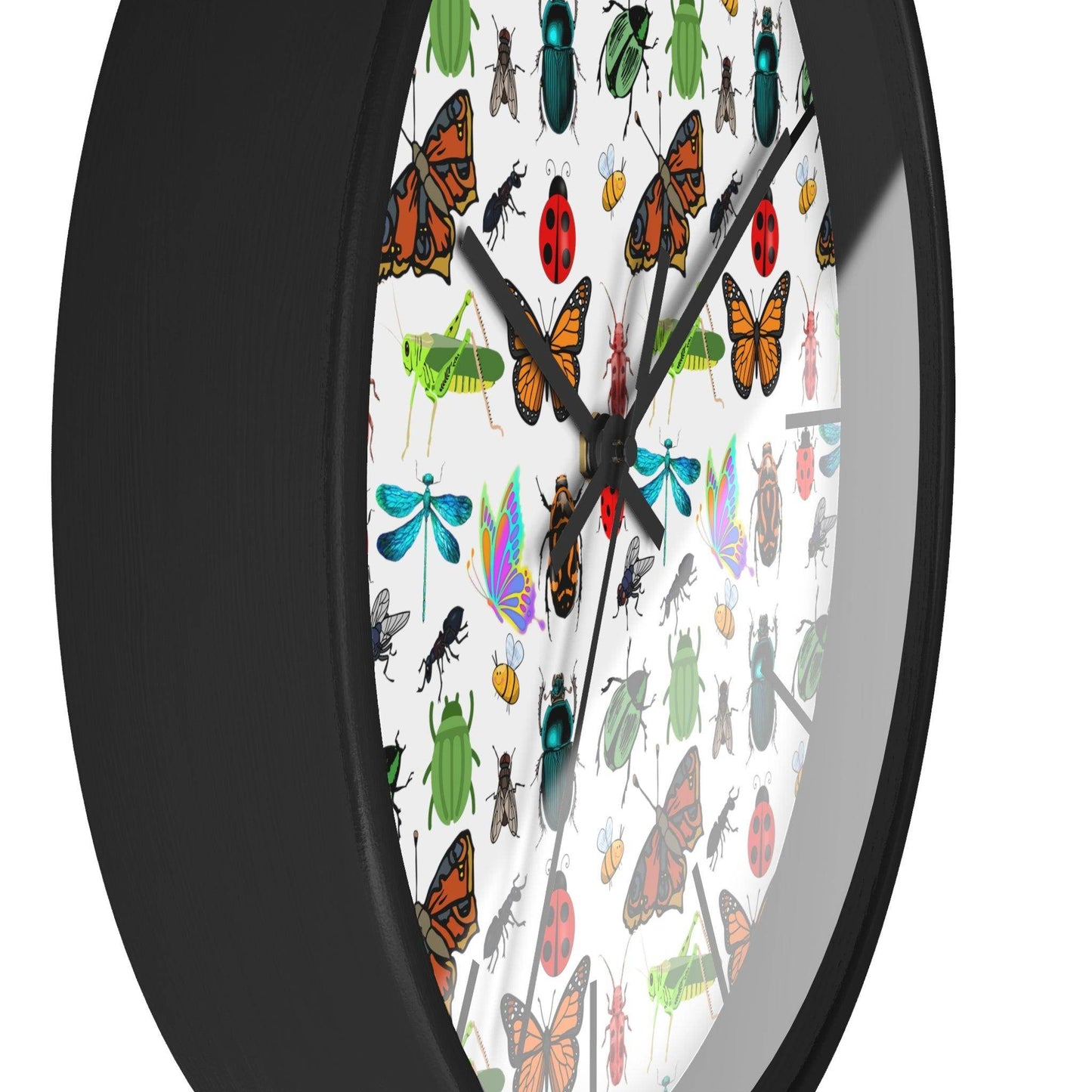 Bug Wall Clock Wall Clock Insects Wall Clock Home Decor Gift House Warming Gift - Unique Gift Farmhouse Clocks For Wall Living Room Bedroom - Giftsmojo