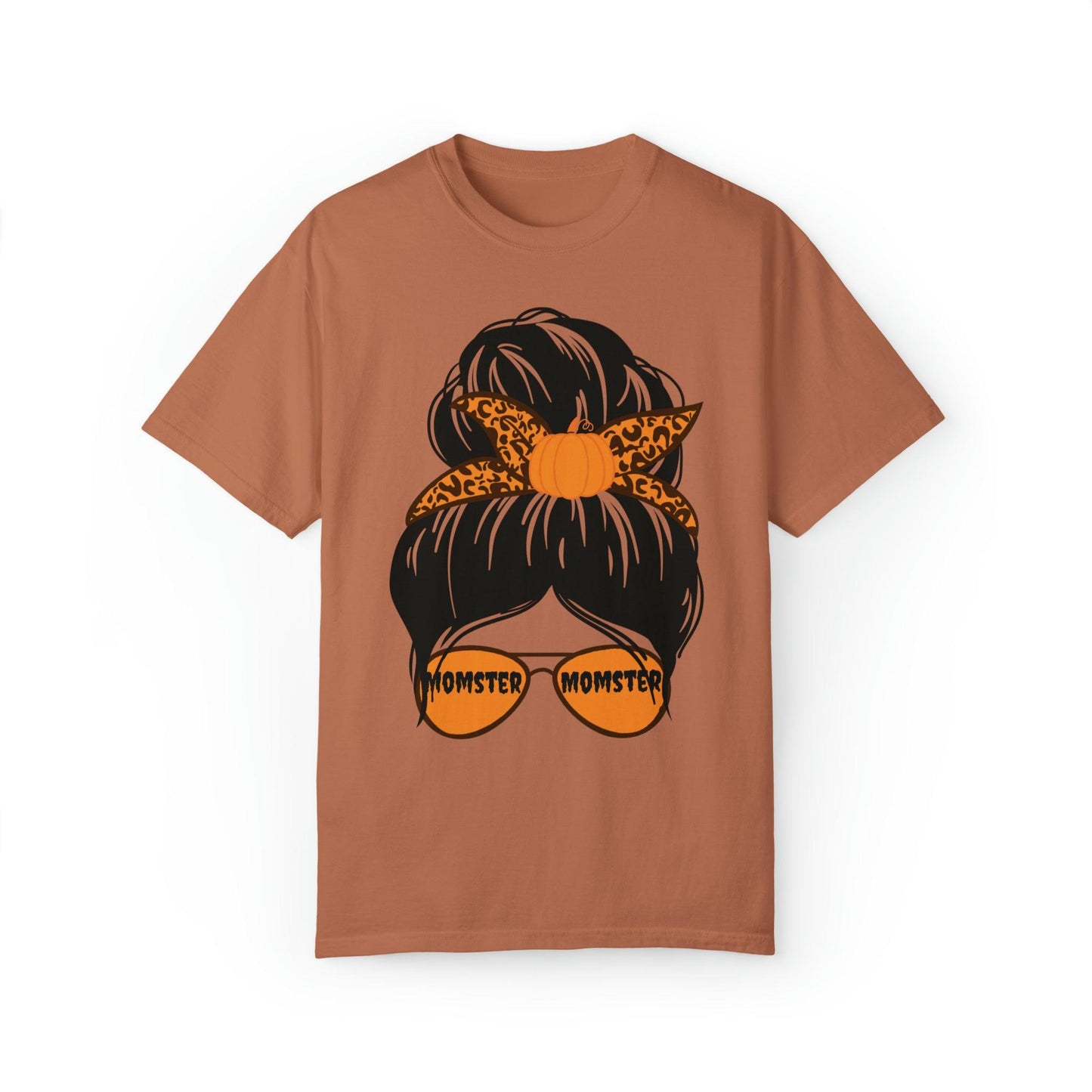 Leopard Print Retro Halloween Tshirt, Momster Shirt, Vintage Shirt Halloween Shirt Comfort color - Giftsmojo