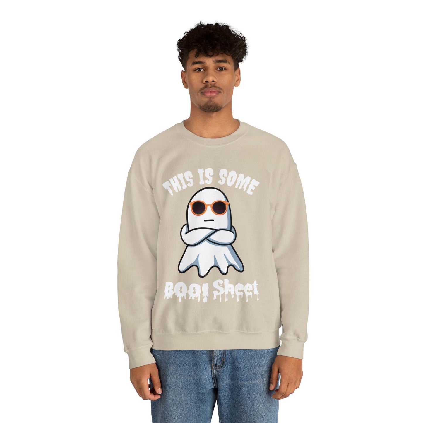 This Is Some Boo Sheet Ghost Sweatshirt Cute Ghost Sweatshirt Boo Ghost Sweatshirt Gift Shirt Funny Halloween Shirt Spooky Season Shirt - Giftsmojo