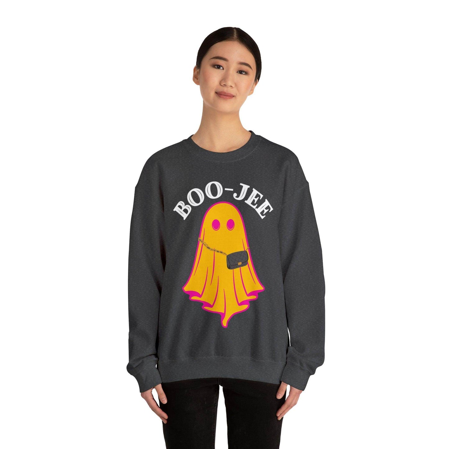 Boo-Jee Sweatshirt, Boo Halloween Sweatshirt, Spooky Ghost Sweatshirt, Boo Jee Shirt, Halloween Ghost Sweatshirt, Halloween Boo Shirt - Giftsmojo