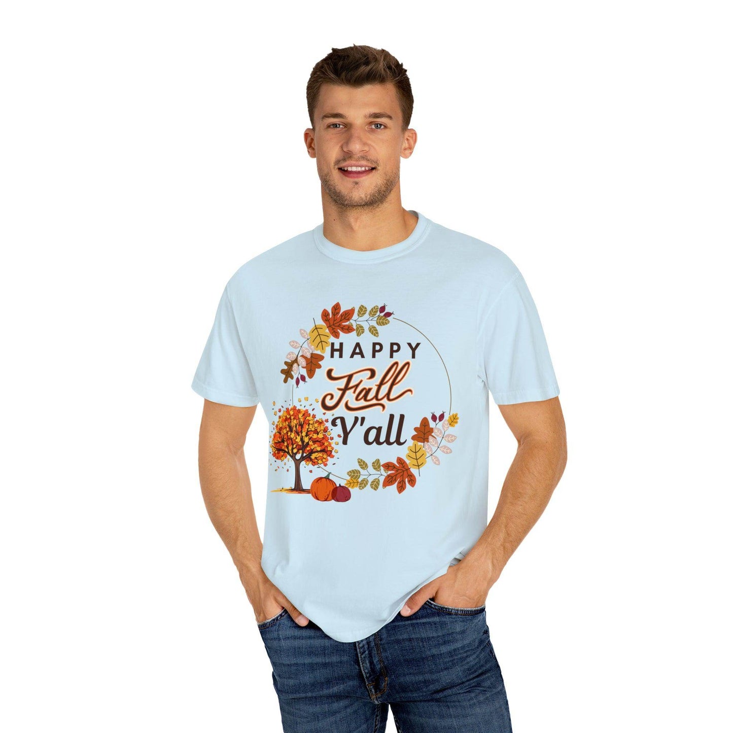 Happy Fall Y'all Gift for Fall, Funny Fall Shirts Gift, Autumn Tee, Fall TShirt - Giftsmojo