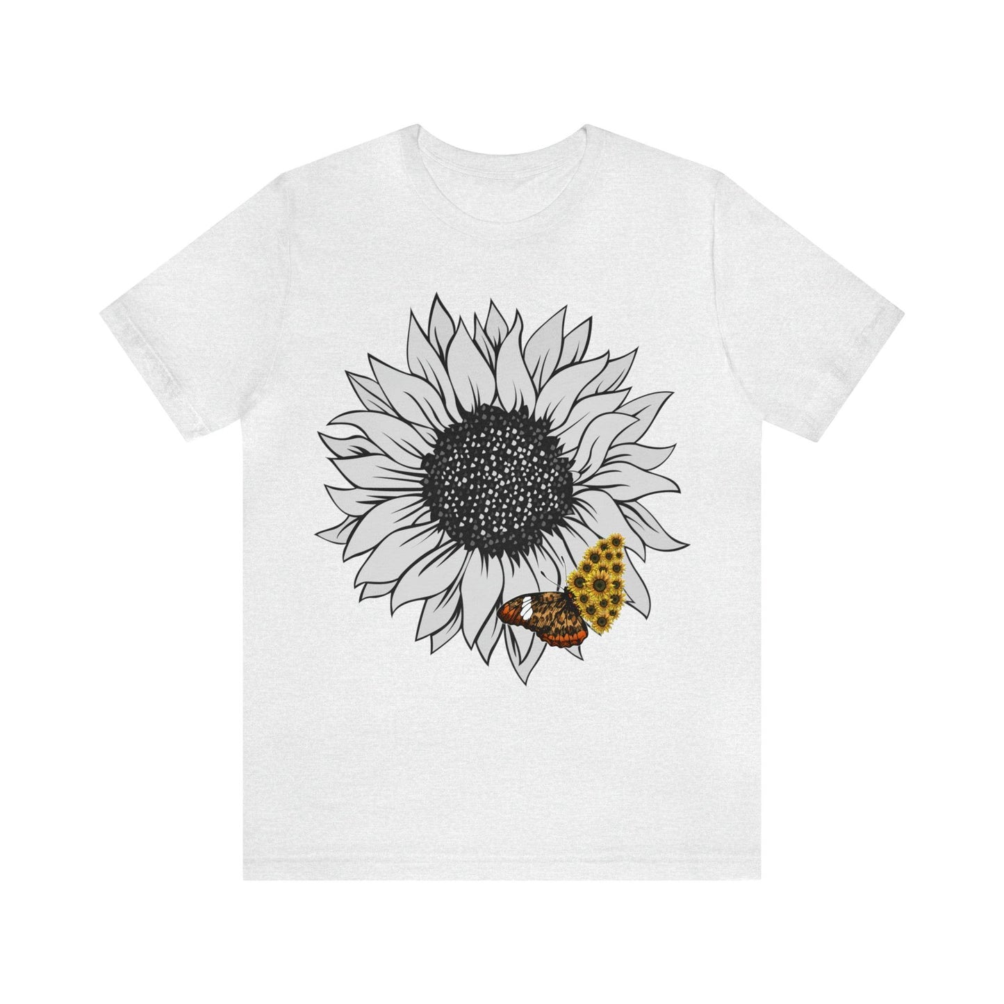 Flower Shirt, Sunflower Shirt, Floral Tee Shirt, Garden Shirt, Womens Fall Summer Shirt Sunshine Tee, Gift for Gardener, Nature love shirt - Giftsmojo