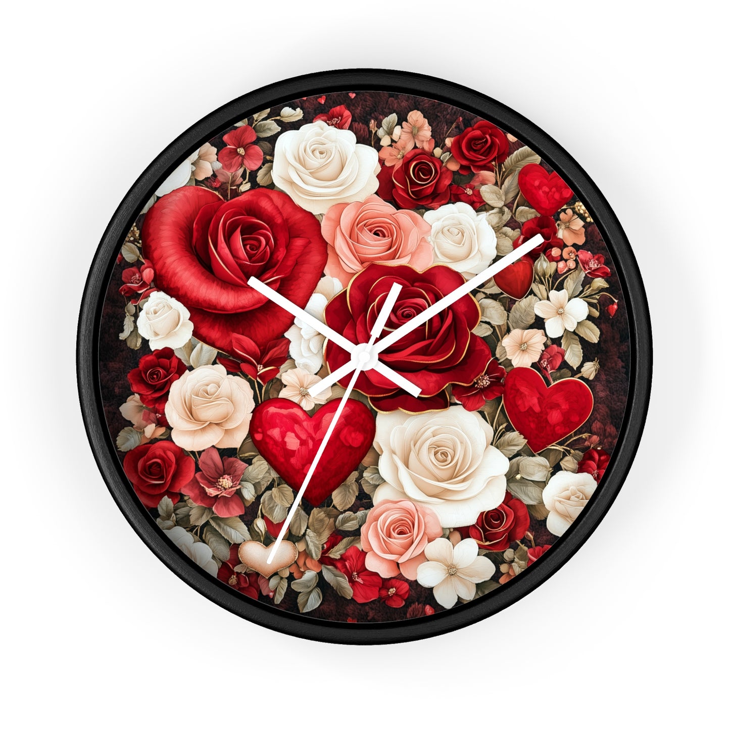 Botanical Home Decor Floral Clock Flower Wall Clock, Nature Lover Gift