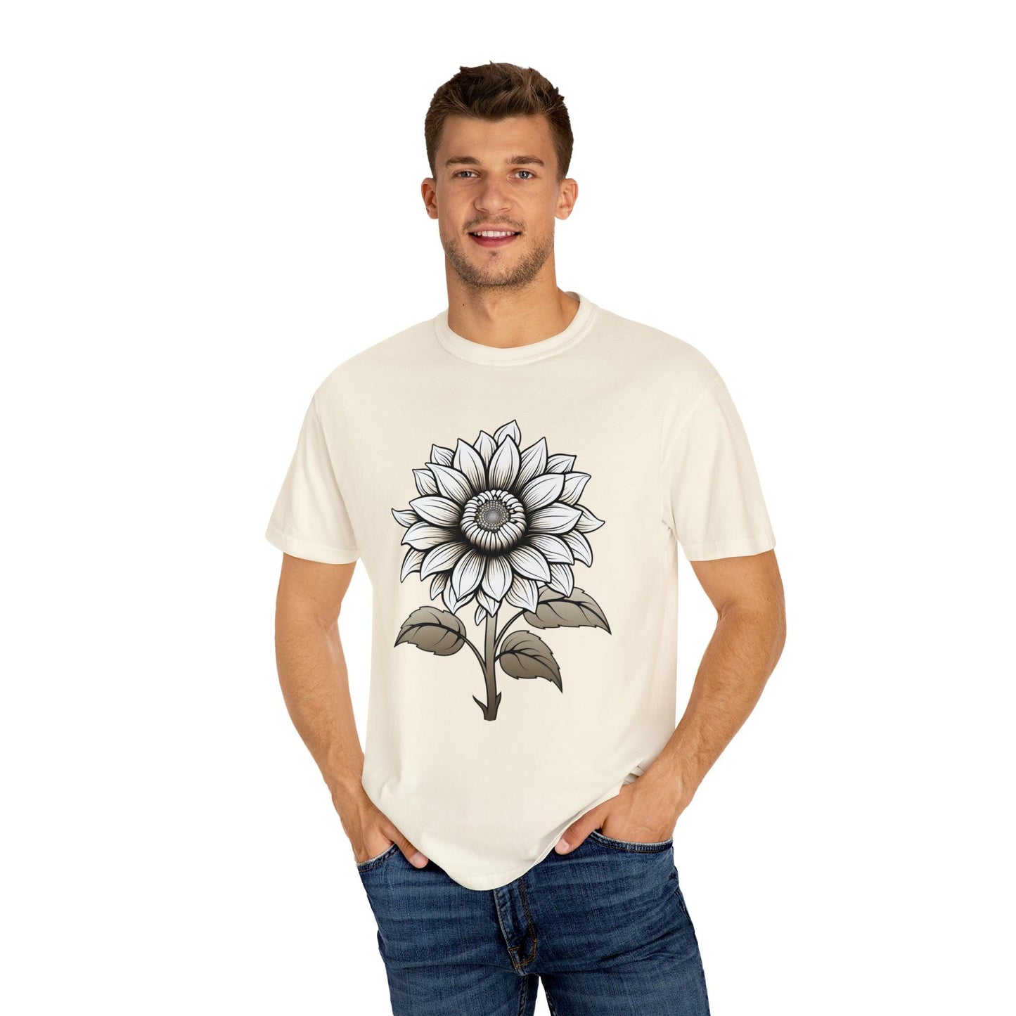 Sunflower Shirt Vintage Flower Shirt Aesthetic, Floral Graphic Tee Floral Shirt Flower T-shirt, Wild Flower Shirt Gift For Her