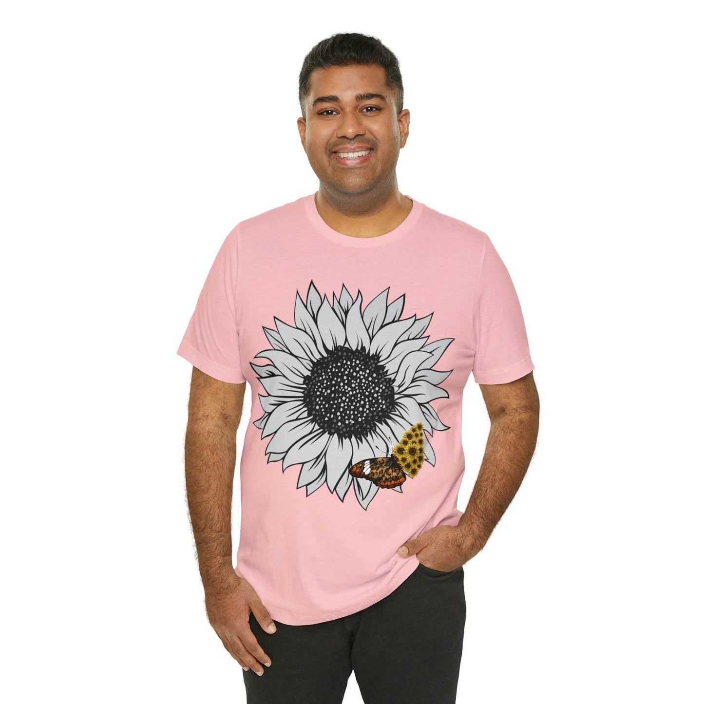Flower Shirt, Sunflower Shirt, Floral Tee Shirt, Garden Shirt, Womens Fall Summer Shirt Sunshine Tee, Gift for Gardener, Nature love shirt - Giftsmojo
