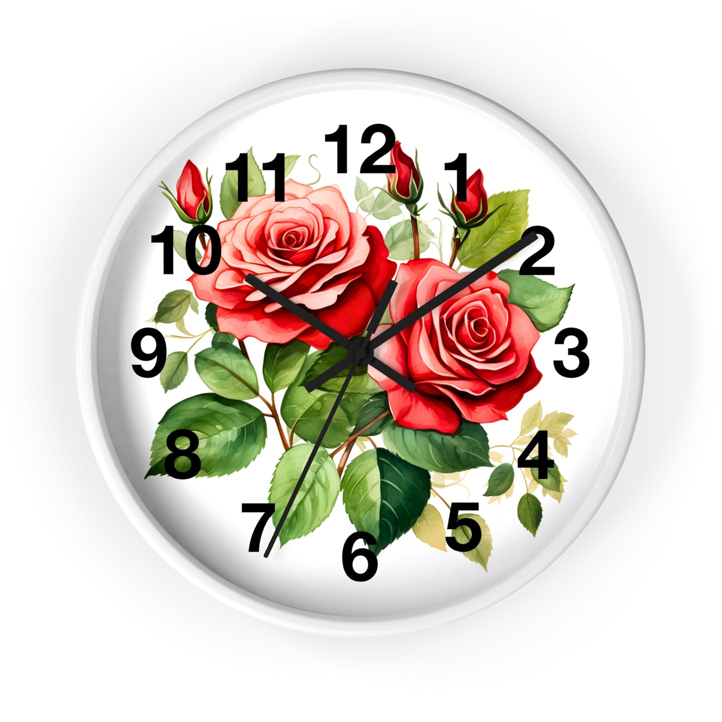 Wall Clock Floral Wall Clock Kids Room Home Decor New Home Gift House Warming Gift