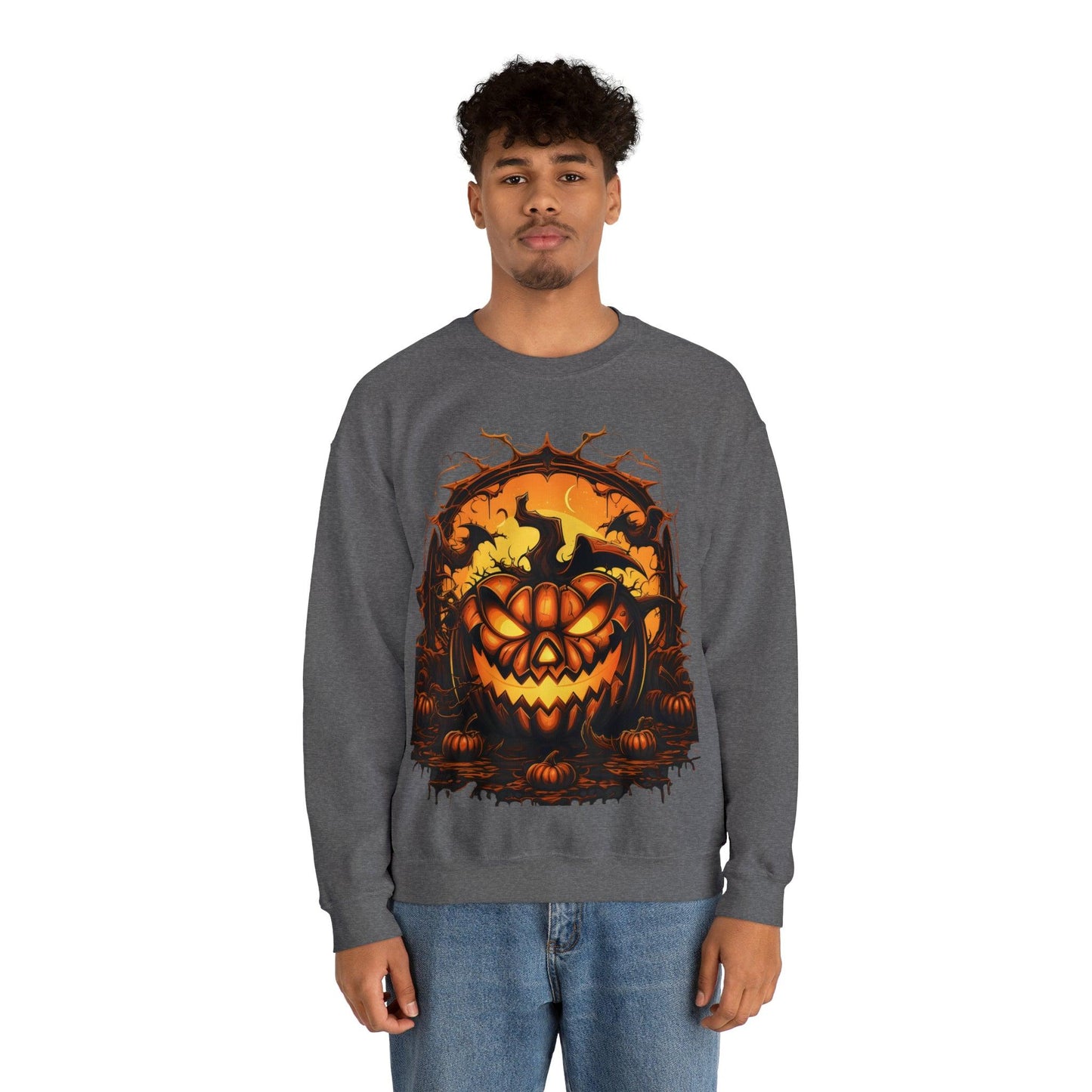 Scary Halloween Pumpkin Face Ghost Costume: Transform into a Spooky Specter - Giftsmojo