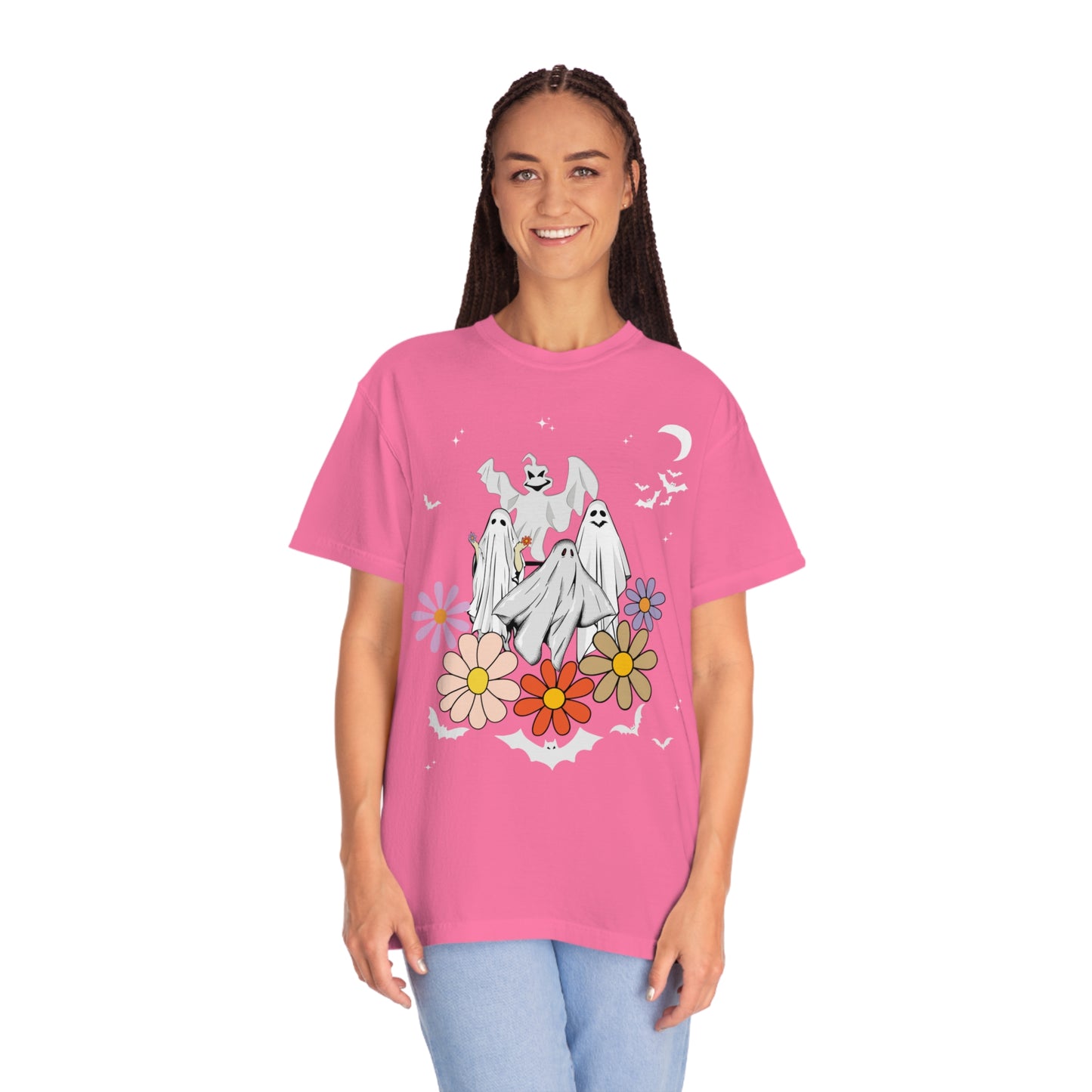 Retro Halloween t-shirt, Vintage Floral Ghost Shirt Halloween Shirt
