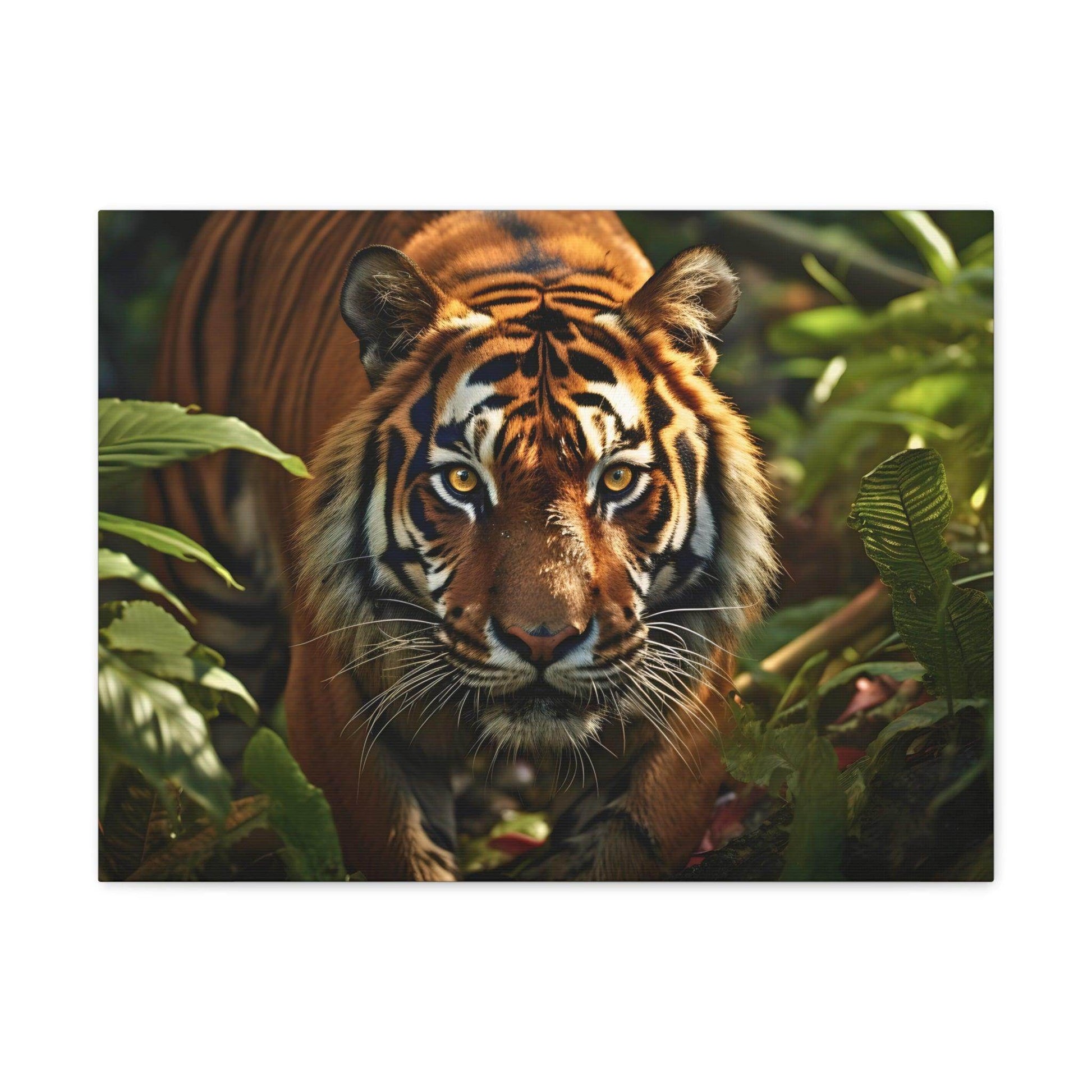 Tiger In Nature Art Canvas Gallery Wraps Tiger Print Large Canvas Art Animal Wall Art minimalist Wall Art Lover Gift - Giftsmojo