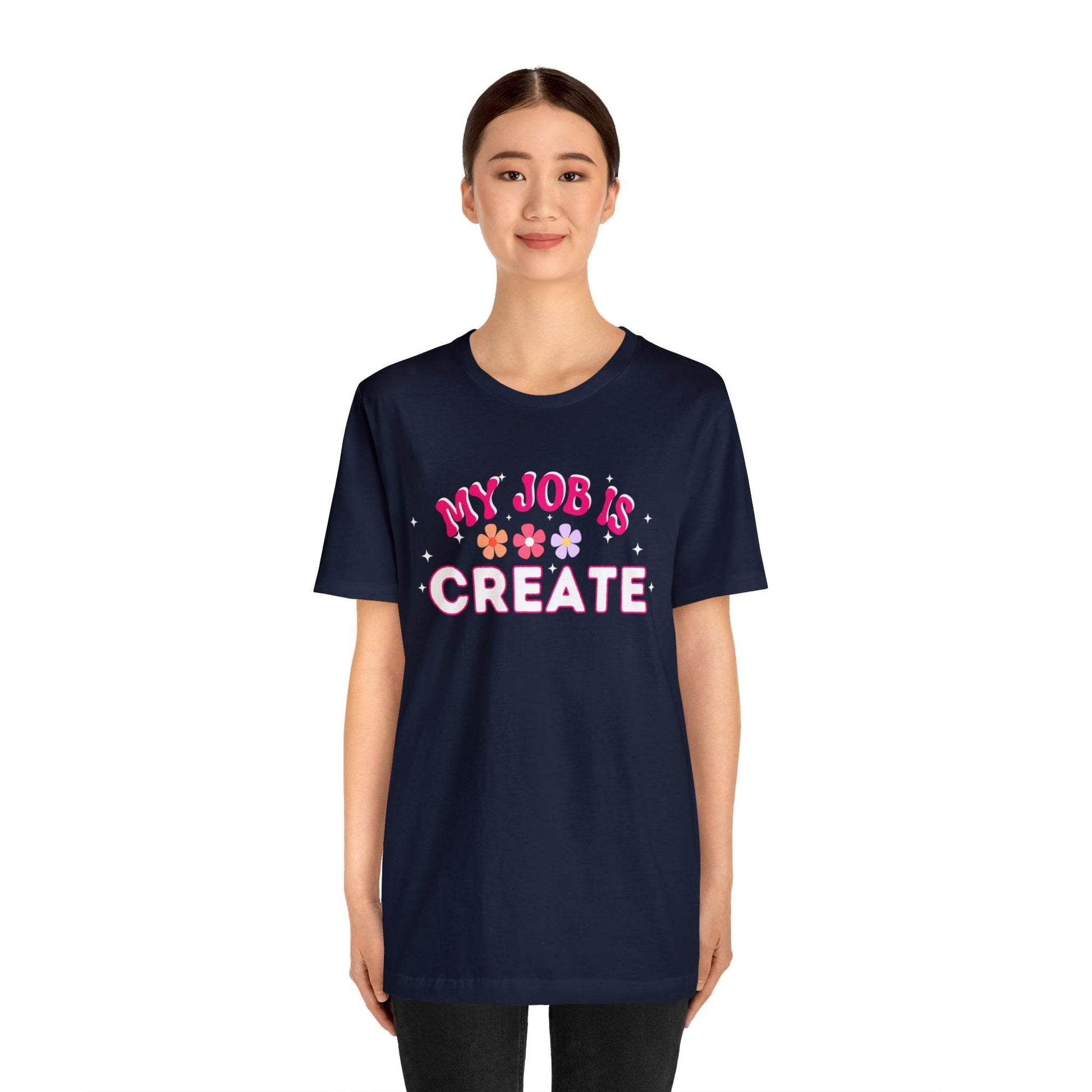 My Job is Create Shirt Artist Shirt, Content Creator Shirt Blogger Shirt Vlogger Shirt, Youtuber shirt - Giftsmojo