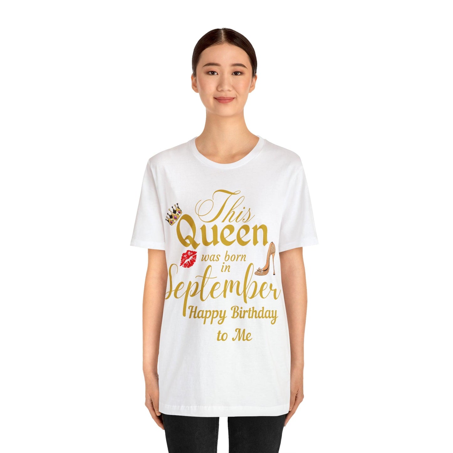 Birthday Queen Shirt, Gift for Birthday, This Queen was born in September Shirt, Funny Queen Shirt, Funny Birthday Shirt, Birthday Gift
