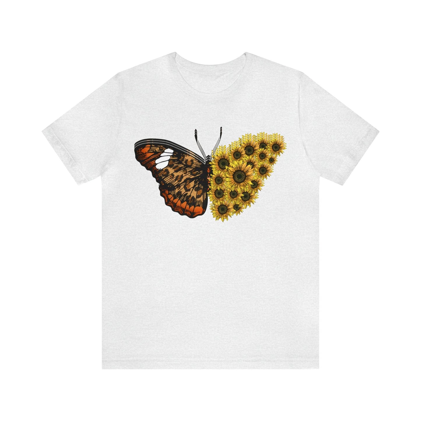 Butterfly Shirt, Sunflower Shirt, Insect Shirt Nature love T shirtFloral Tee Shirt, Flower Shirt, Garden Shirt, Womens Fall Summer shirt - Giftsmojo
