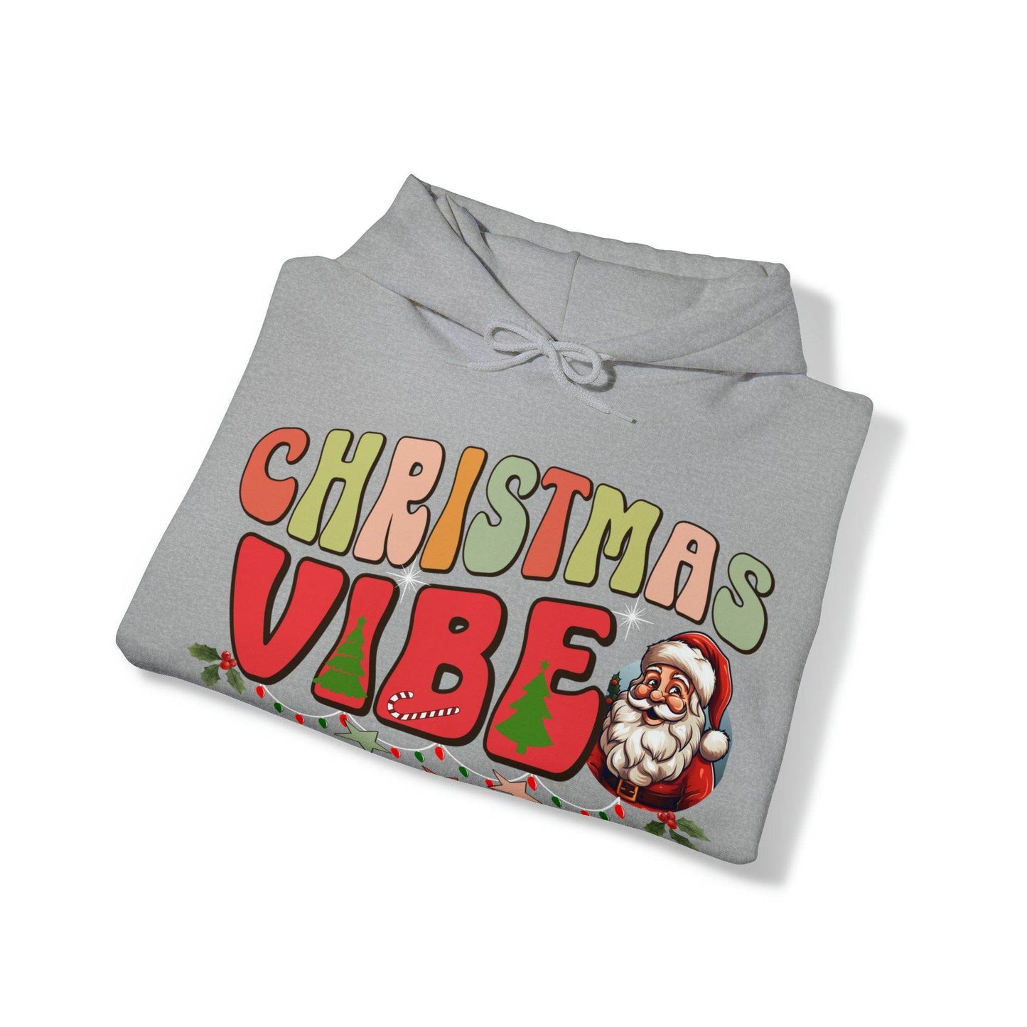 Cute Christmas Vibes Hooded Sweatshirt Funny Christmas Shirt - Giftsmojo
