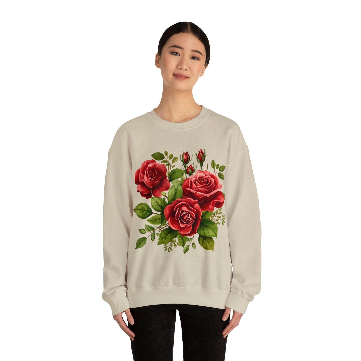 Christmas Flower Shirt Christmas Flower Sweatshirt Christmas Floral Sweatshirt Christmas Sweater Christmas Trendy Christmas Sweatshirt - Giftsmojo