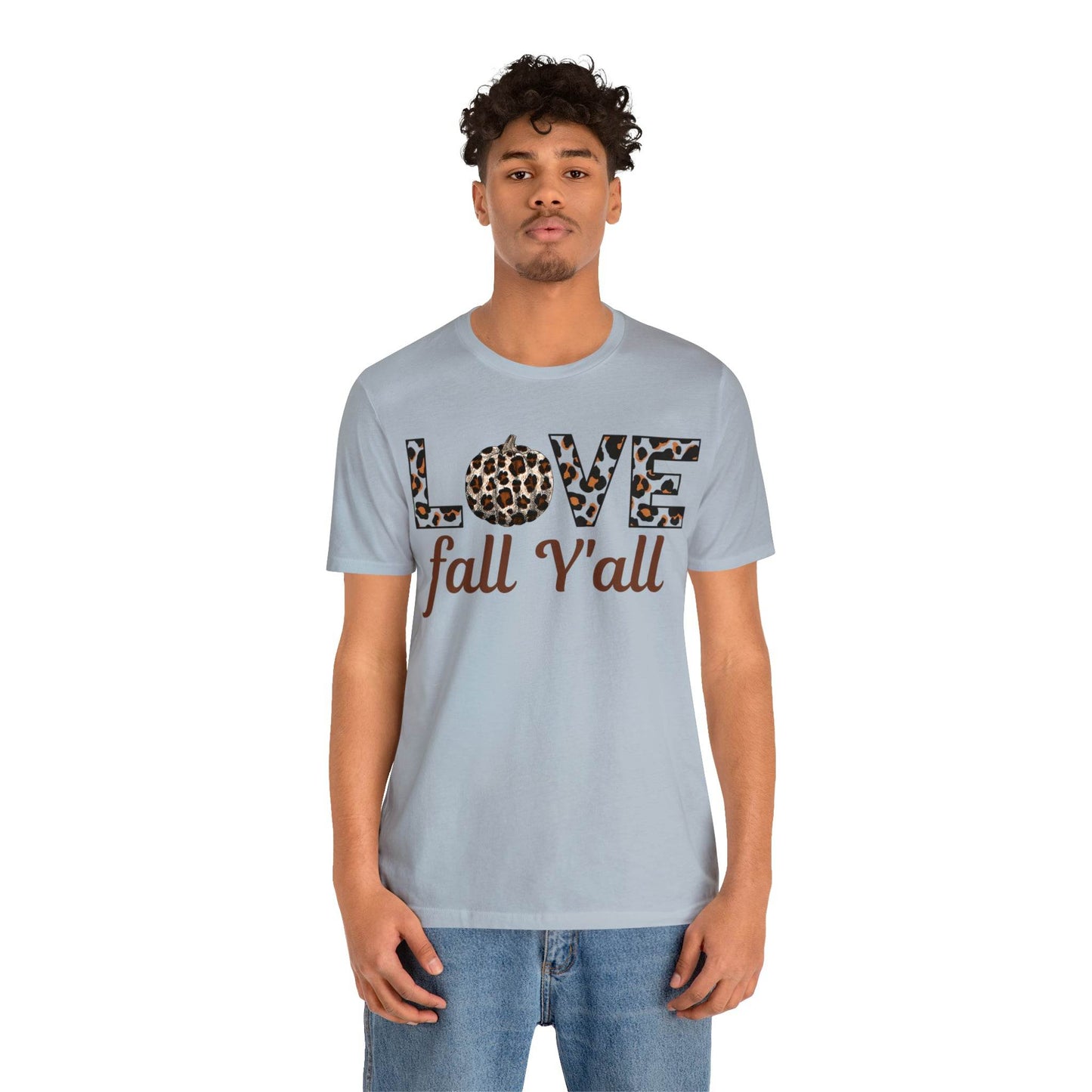 Leopard Print Love Fall Y'all Love Fall shirt Fall lover gift - Giftsmojo