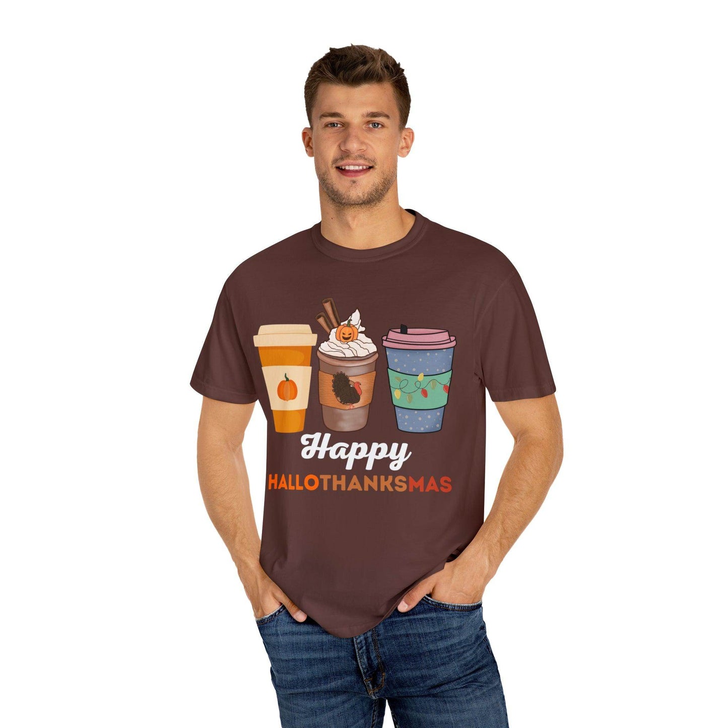 Happy HALLOTHANKSMAS Gift for Fall Halloween Thanksgiving Christmas Gift - Giftsmojo
