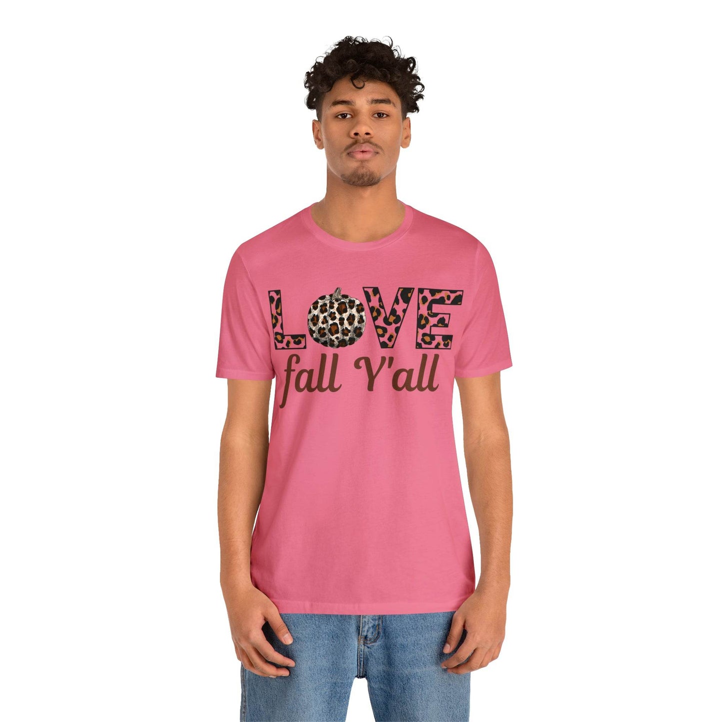 Leopard Print Love Fall Y'all Love Fall shirt Fall lover gift - Giftsmojo