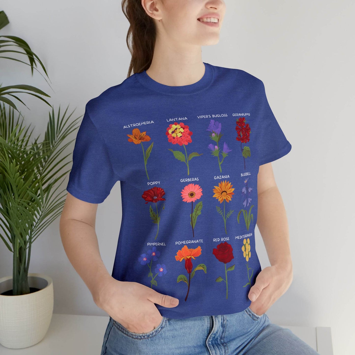 Wildflower Tshirt, Flower Shirt, Types of Flowers Shirt, Floral Tshirt, Gift for Women, Ladies Shirts Best Friend Gift, Plant Mom Nature Tee - Giftsmojo