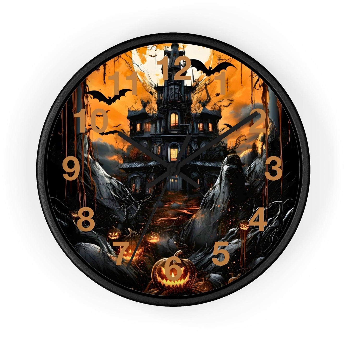 Halloween Ghost Wall Clock Halloween Wall Clocks Halloween Clock Fall Clock Halloween Decor Home decor