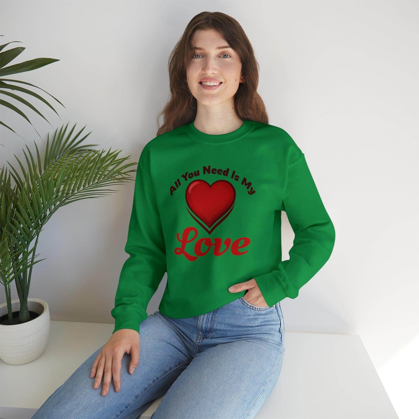 All you need is My Love Tee Hooded Sweatshirt - Giftsmojo