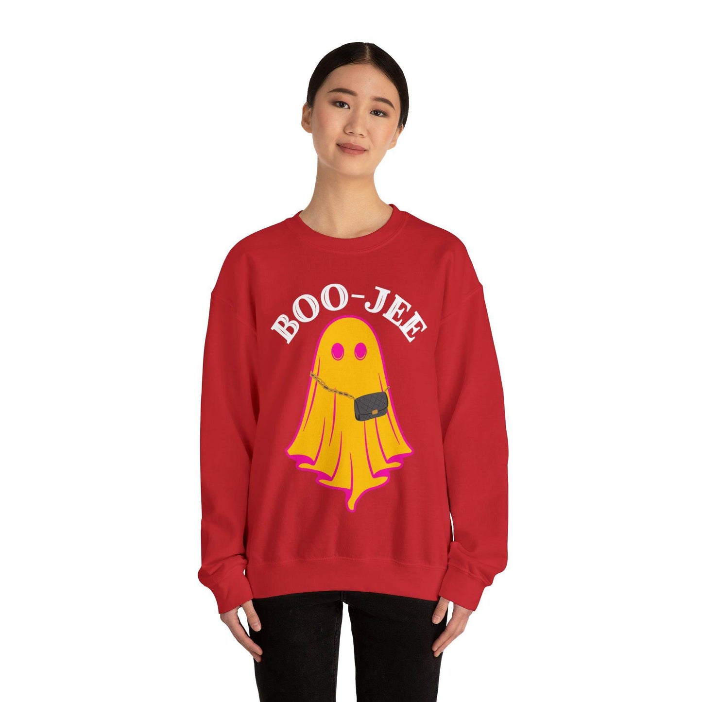 Boo-Jee Sweatshirt, Boo Halloween Sweatshirt, Spooky Ghost Sweatshirt, Boo Jee Shirt, Halloween Ghost Sweatshirt, Halloween Boo Shirt - Giftsmojo