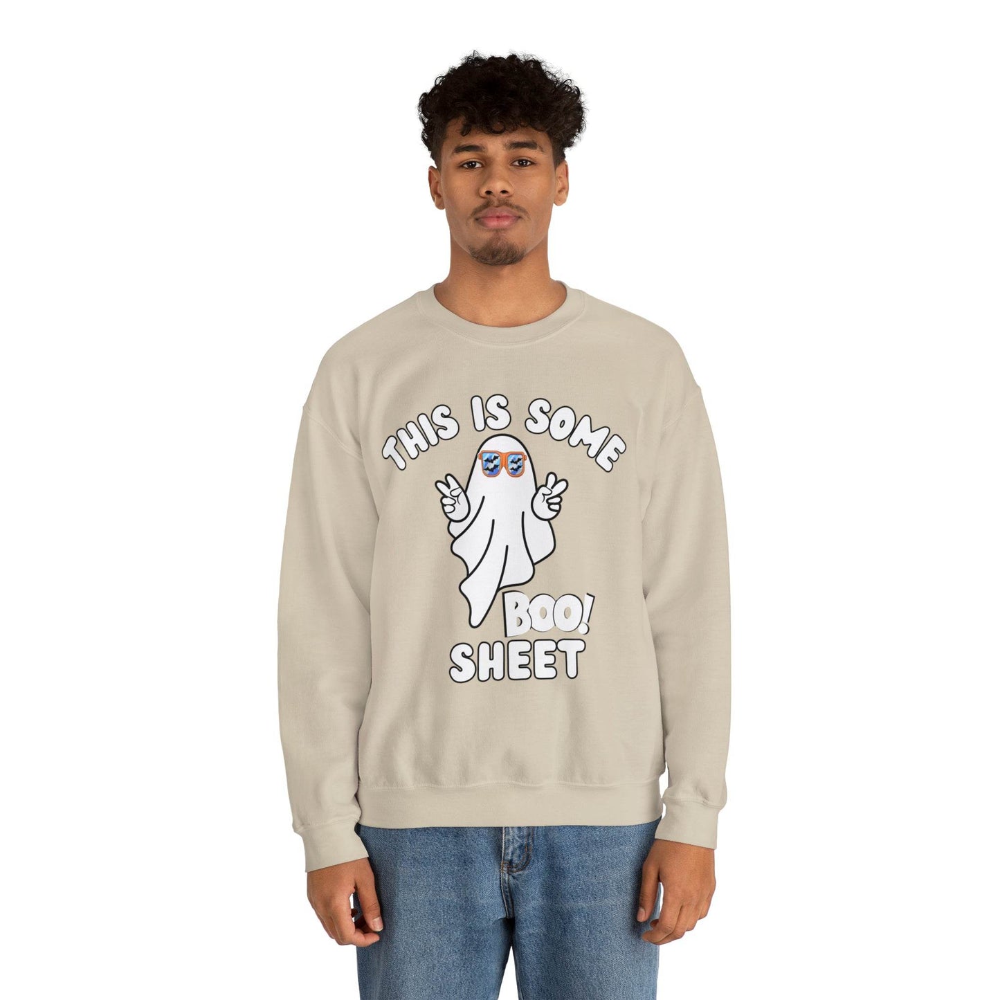 This Is Some Boo Sheet Ghost Sweatshirt Cute Ghost Sweatshirt Boo Ghost Sweatshirt Gift Shirt Funny Halloween Shirt Spooky Season Shirt - Giftsmojo