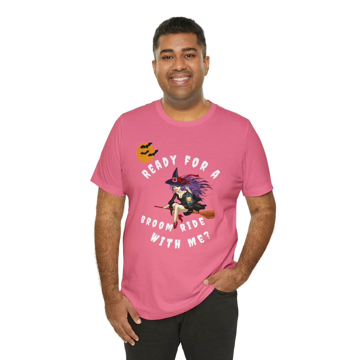 Ready for a Broom Ride with Me Halloween shirt, Witch shirt, Halloween tshirt, Halloween outfit, Work Halloween Costume - Giftsmojo