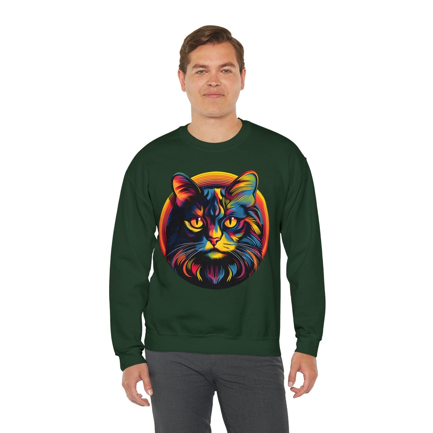 Vintage Cat Lover Sweater Retro Cat Sweatshirt Animal Lover Gift Cat Mom Gift Cat Lover Gift Cat Mom Sweatshirt Cat Crewneck Sweatshirt - Giftsmojo