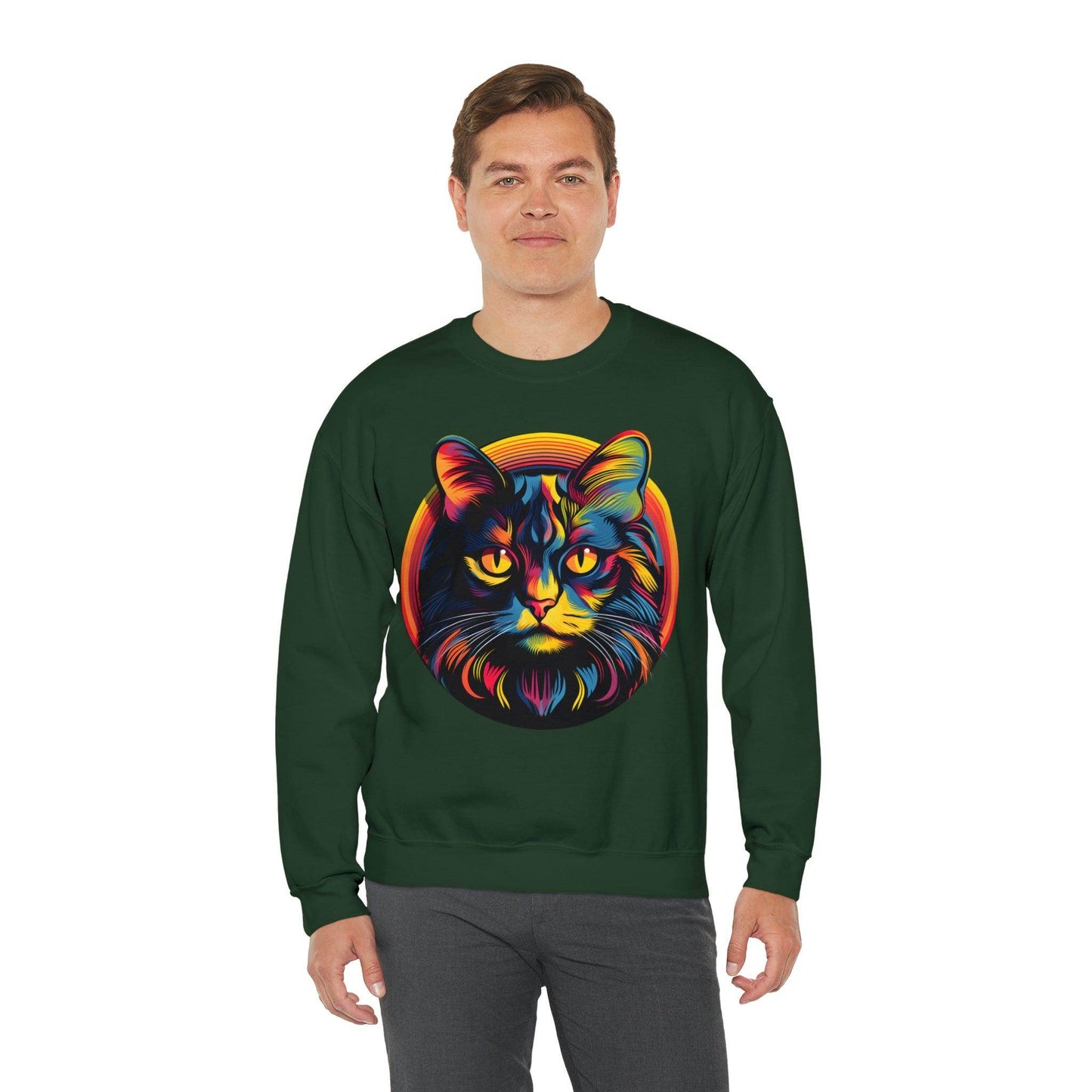 Vintage Cat Lover Sweater Retro Cat Sweatshirt Animal Lover Gift Cat Mom Gift Cat Lover Gift Cat Mom Sweatshirt Cat Crewneck Sweatshirt - Giftsmojo