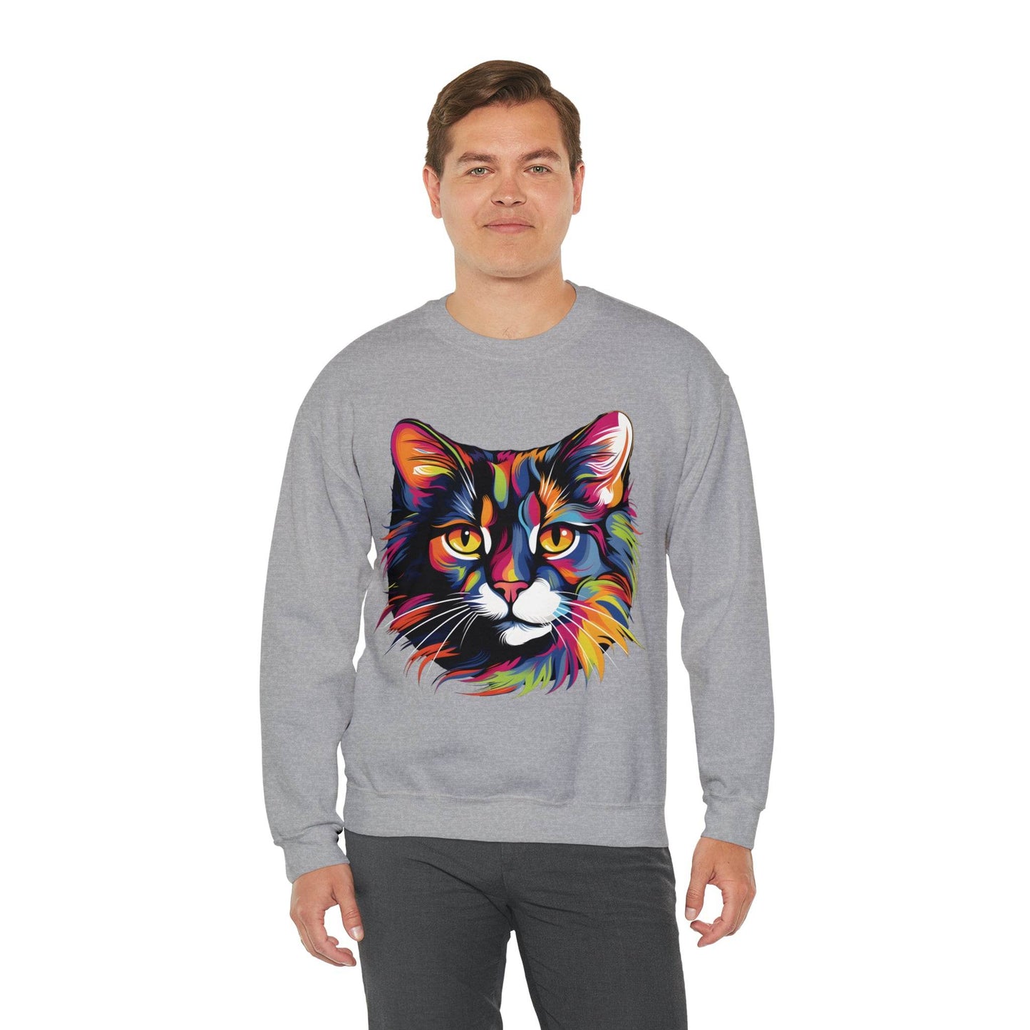 Retro Cat Lover Sweater Animal Lover Gift Cute Cat Mom Gift Cat Lover Gift Vintage Cat Mom Sweatshirt Cat Sweatshirt Cat Crewneck Sweatshirt - Giftsmojo