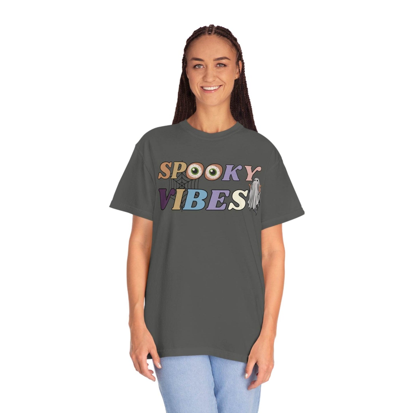 Cute Fall Shirt - Retro Halloween Tshirt, Spooky Vibes Shirt, Vintage Shirt Halloween Shirt - Giftsmojo
