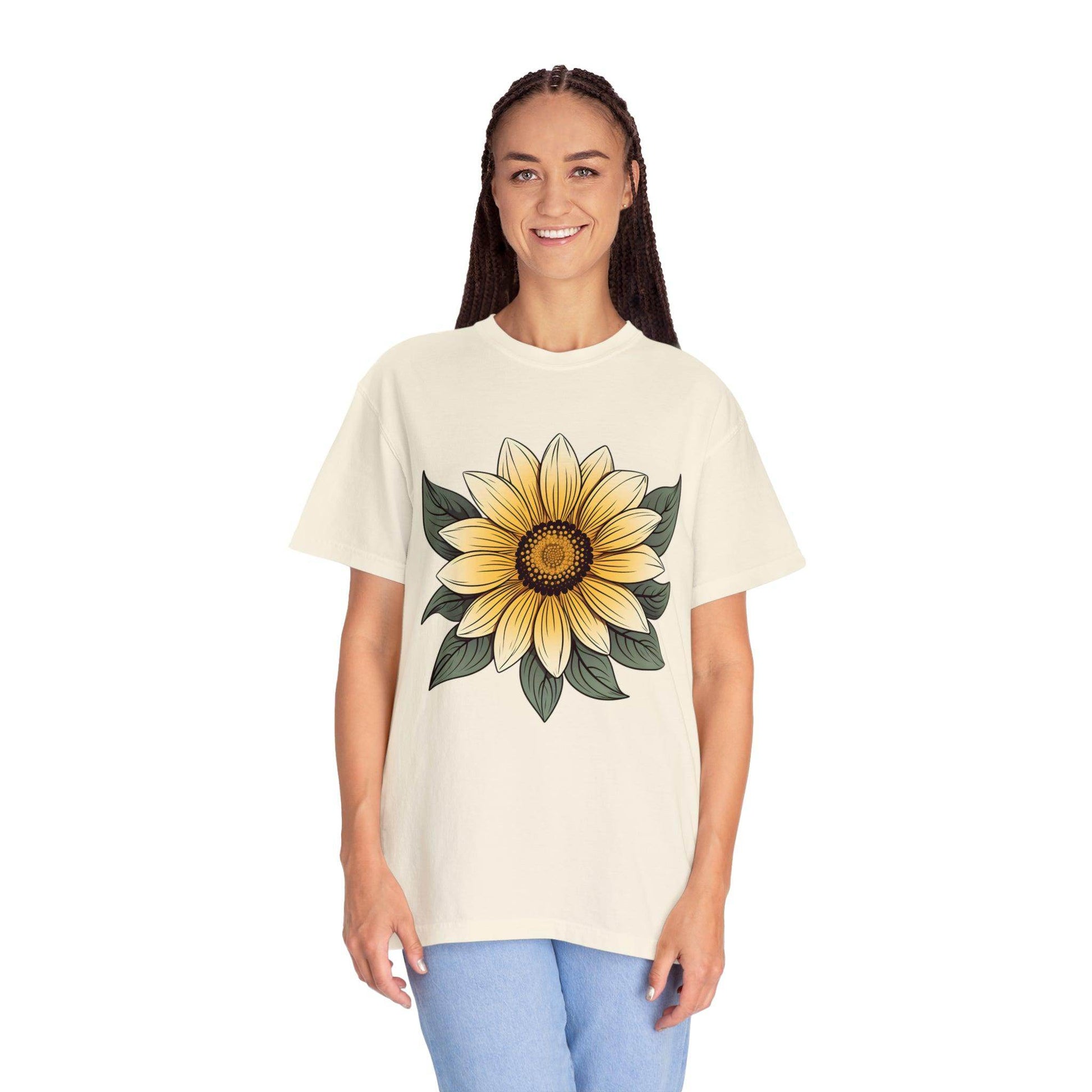 Sunflower Shirt Flower Shirt Aesthetic, Floral Graphic Tee Floral Shirt Flower T-shirt, Wild Flower Shirt Gift For Her Wildflower T-shirt - Giftsmojo