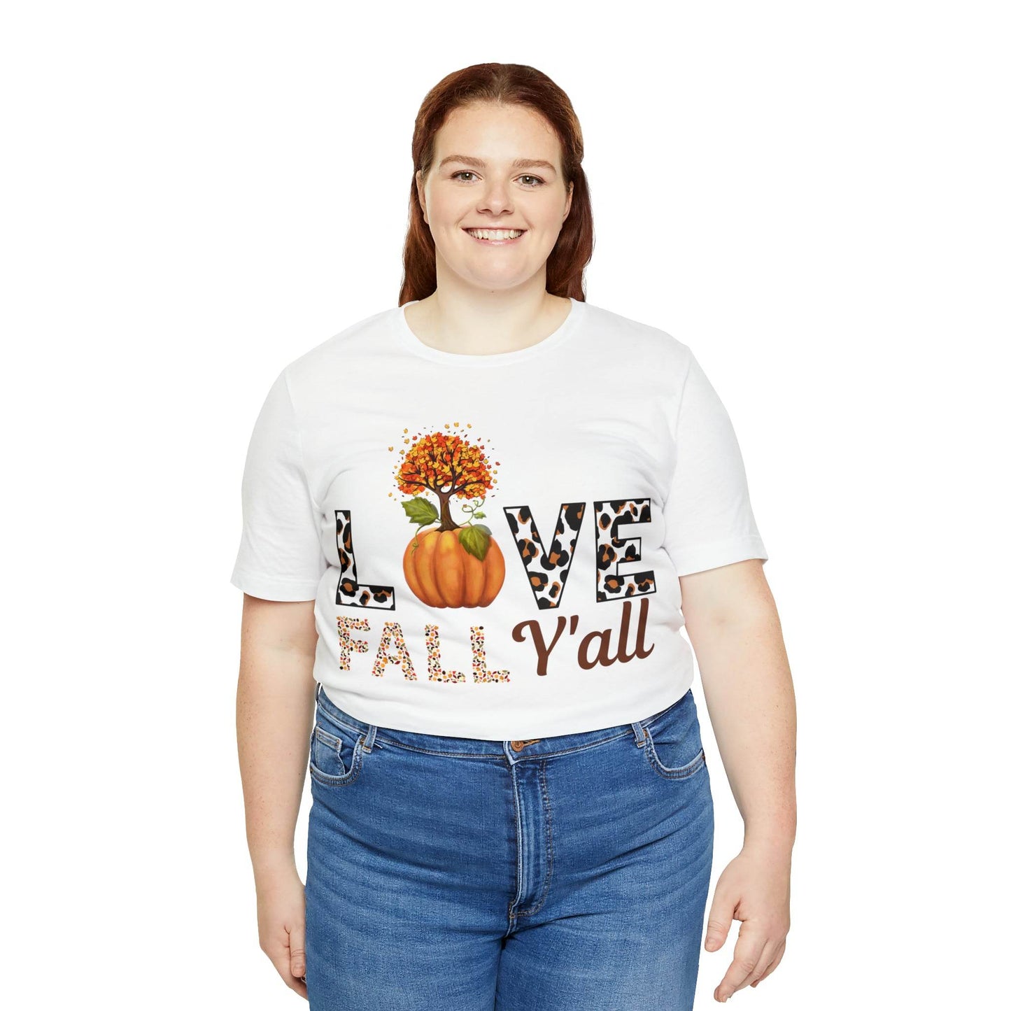Leopard Print Love Fall Y'all shirt, Autumn Shirt, Fall shirt, Fall Gift - Giftsmojo