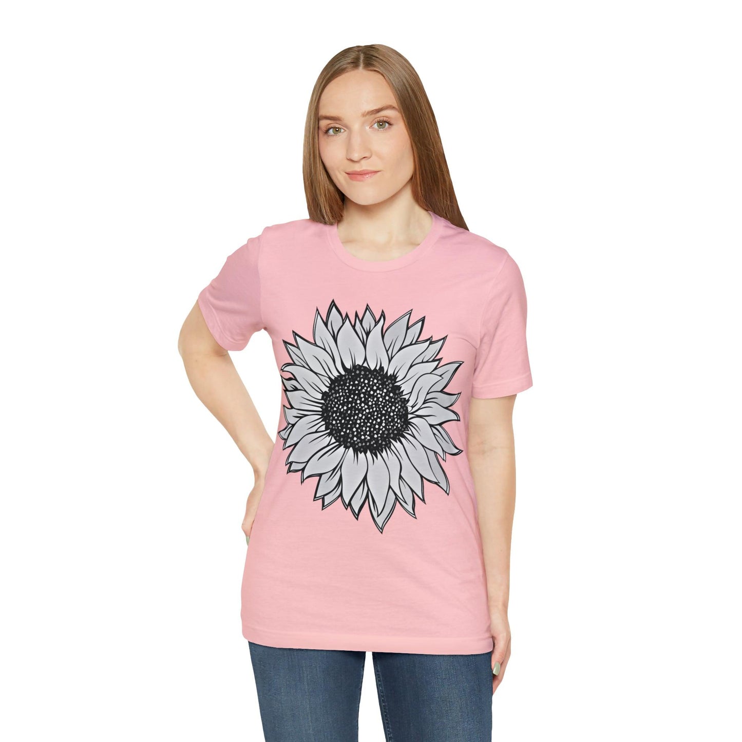 Sunflower Shirt, Floral Tee Shirt, Flower Shirt, Garden Shirt, Womens Fall Summer Shirt Sunshine Tee, Gift for Gardener, Nature love