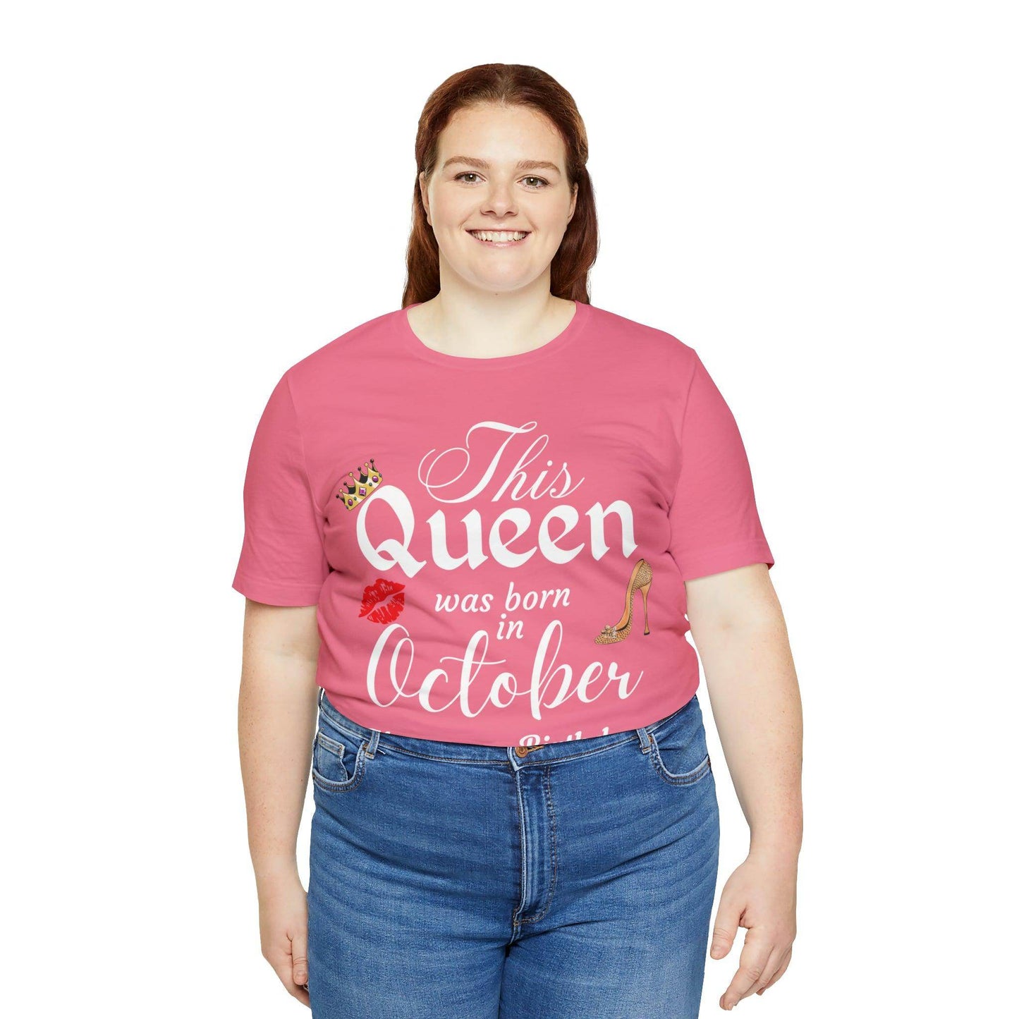 Birthday Queen Shirt, Gift for Birthday, This Queen was born in October Shirt, Funny Queen Shirt, Funny Birthday Shirt, Birthday Gift - Giftsmojo