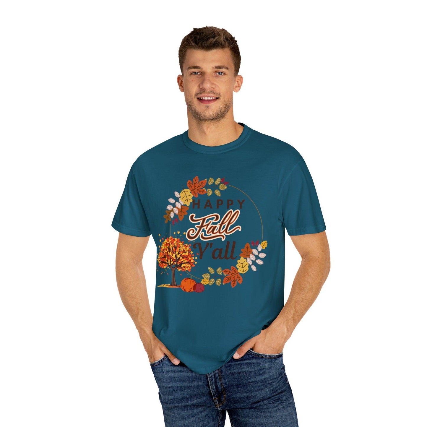 Happy Fall Y'all Gift for Fall, Funny Fall Shirts Gift, Autumn Tee, Fall TShirt - Giftsmojo