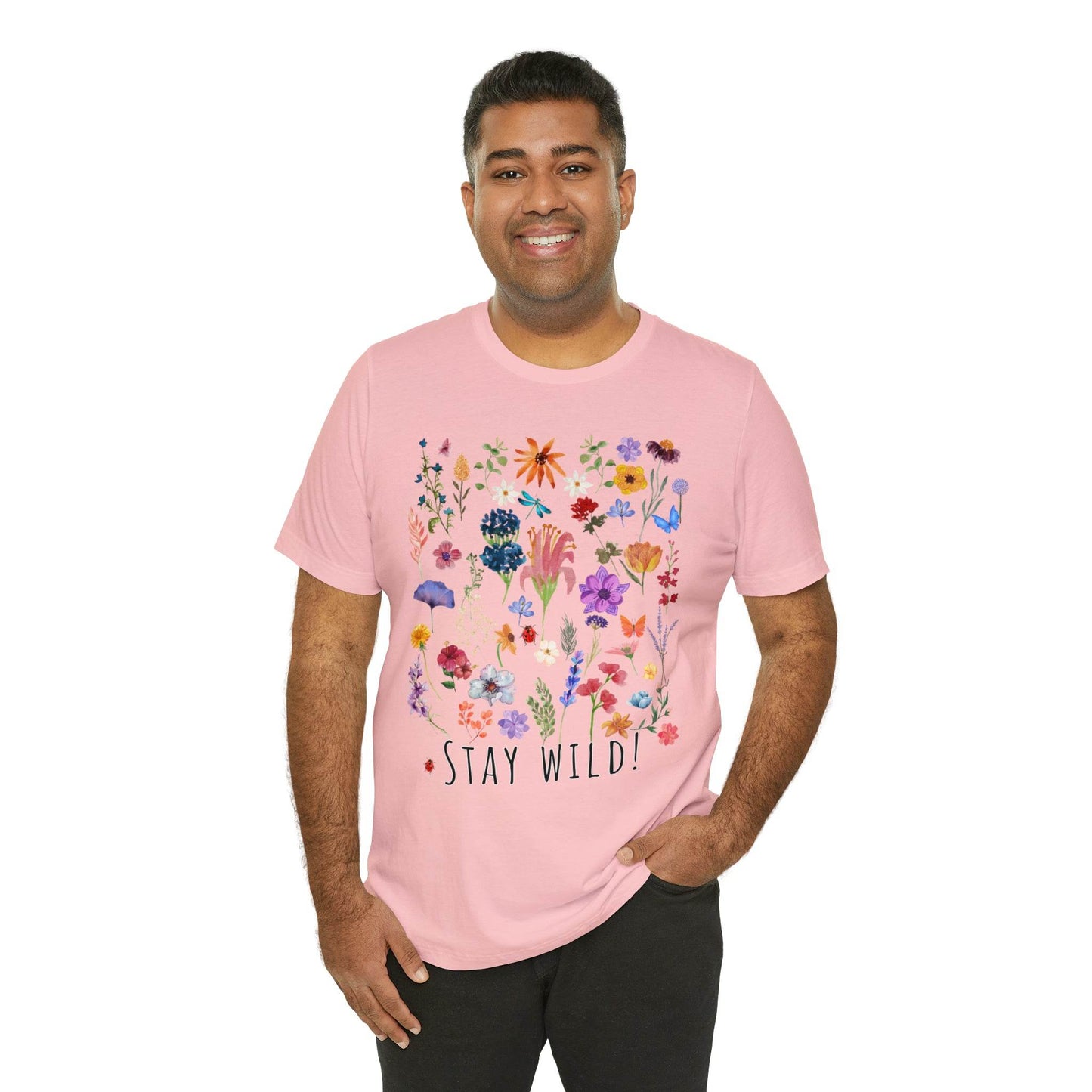 Wildflower Tshirt, Stay Wild Flowers Shirt, Floral Tshirt, Flower Shirt, Gift for Women, Ladies Shirts, Best Friend Gift, Plant Mom shirt - Giftsmojo