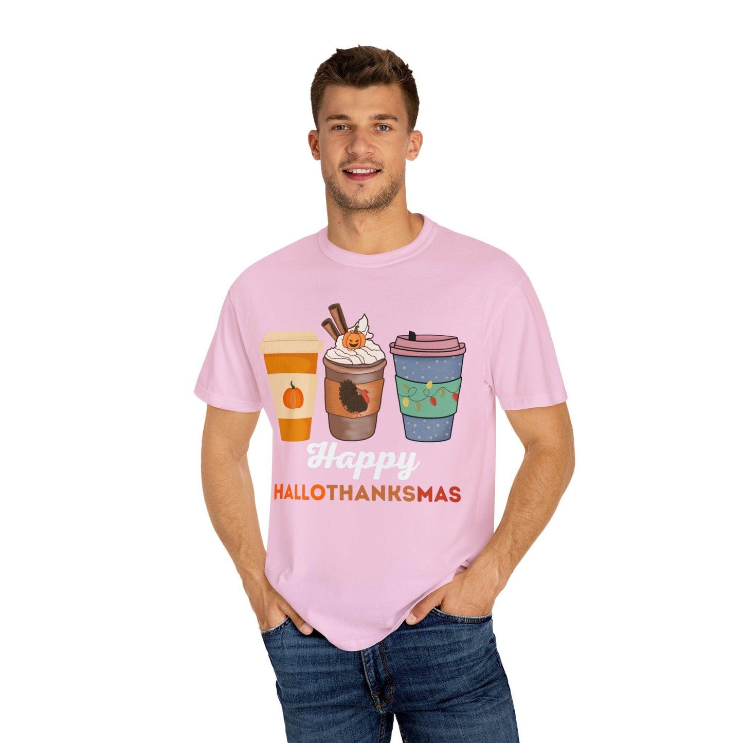 Happy HALLOTHANKSMAS Gift for Fall Halloween Thanksgiving Christmas Gift - Giftsmojo