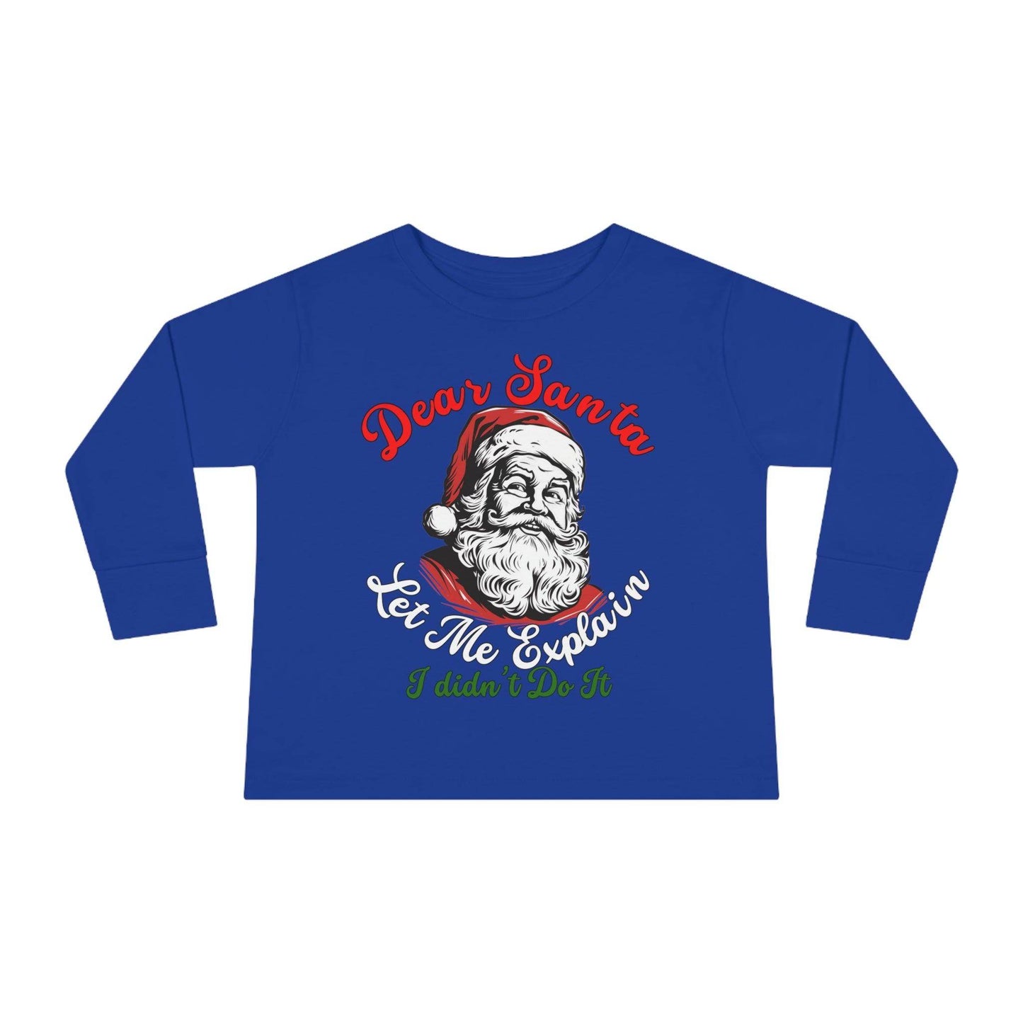 Christmas Shirt for Kids Christmas Outfit for Kids Dear Santa Let Me Explain I Didn't Do It Shirt - Giftsmojo