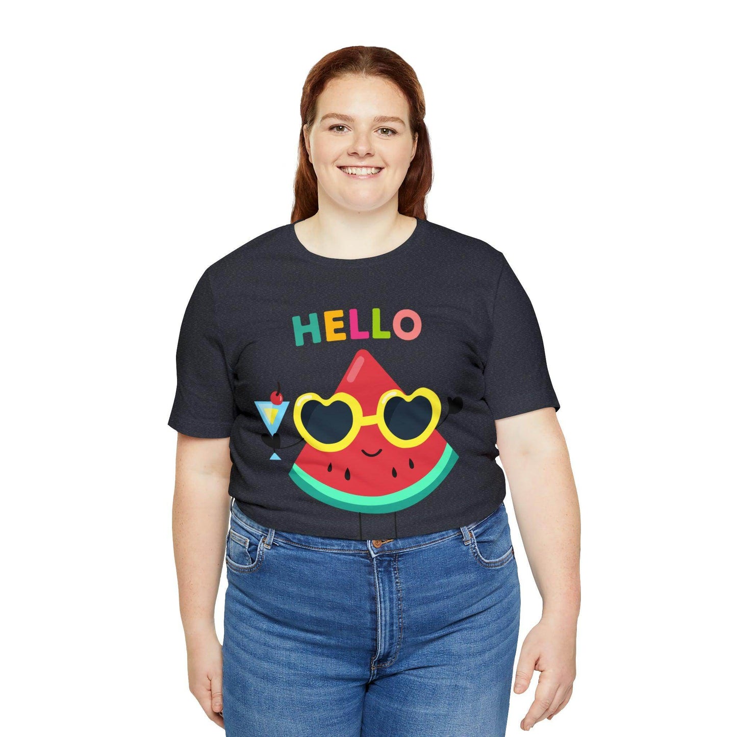 Hello Summer Shirt, Funny Summer Casual Top Tee,Unisex Summer Tshirt Ladies - Giftsmojo